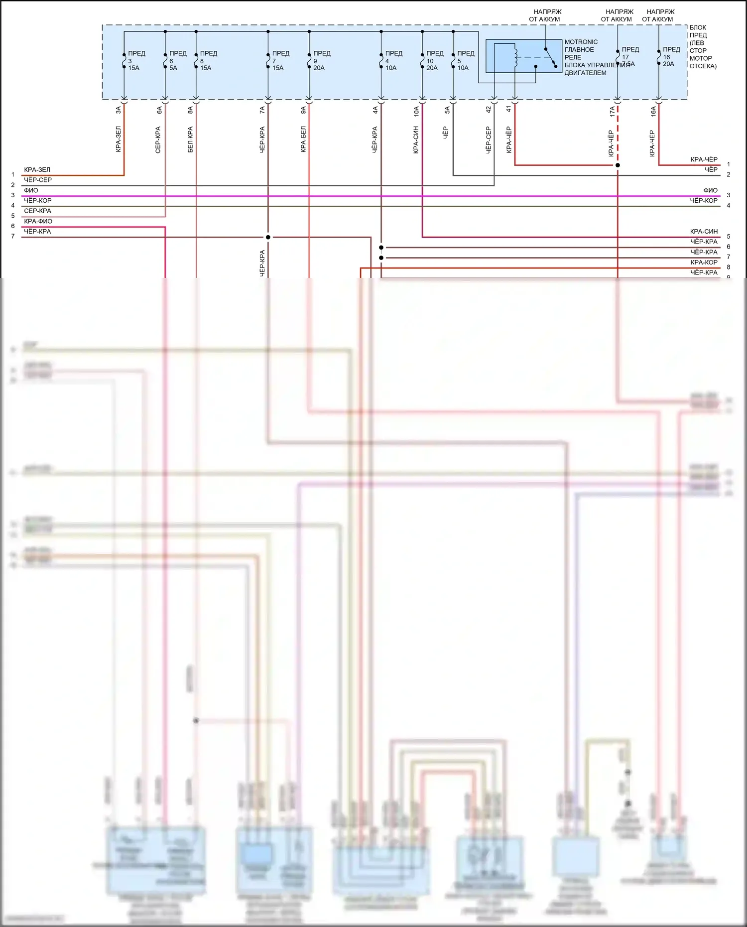 Teramont Volkswagen I (2017-2021): Электросхема двигателя 2.0л турбо (2 из 8) 