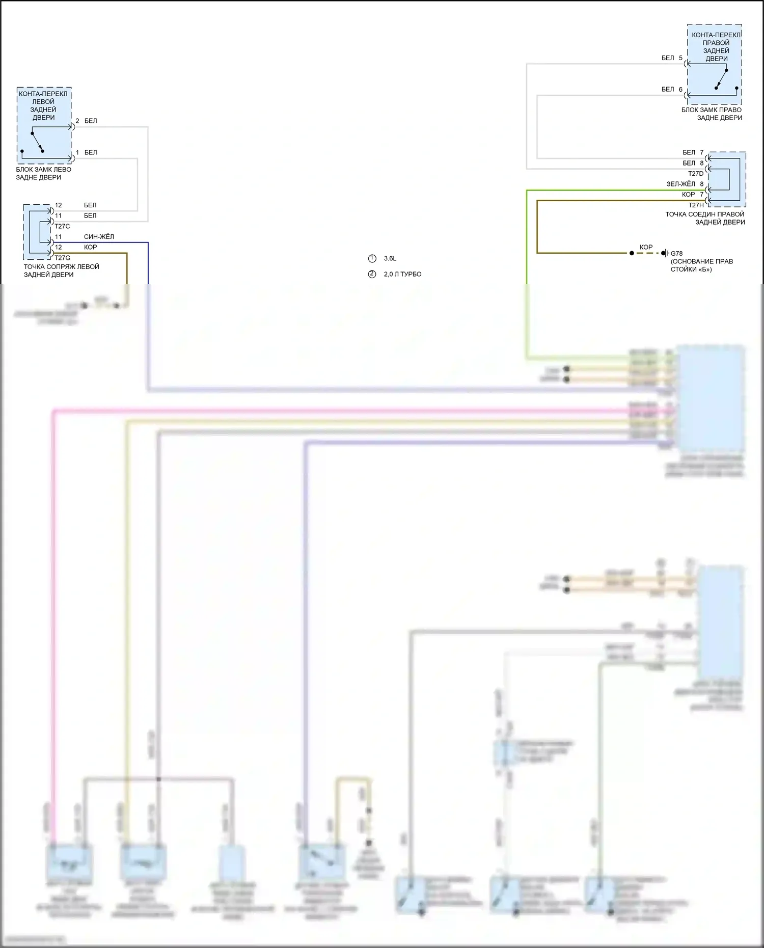 Teramont Volkswagen I (2017-2021): Электросхема приборной панели (2 из 2) 