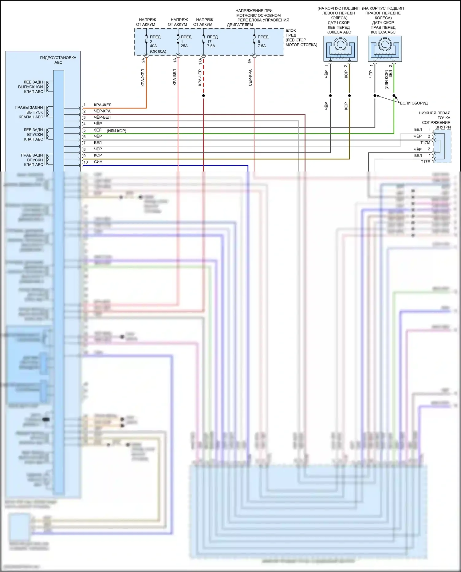 Tiguan L Volkswagen II рестайлинг (2020-2024): Антиблокировочная система abs электросхема (1 из 2) 