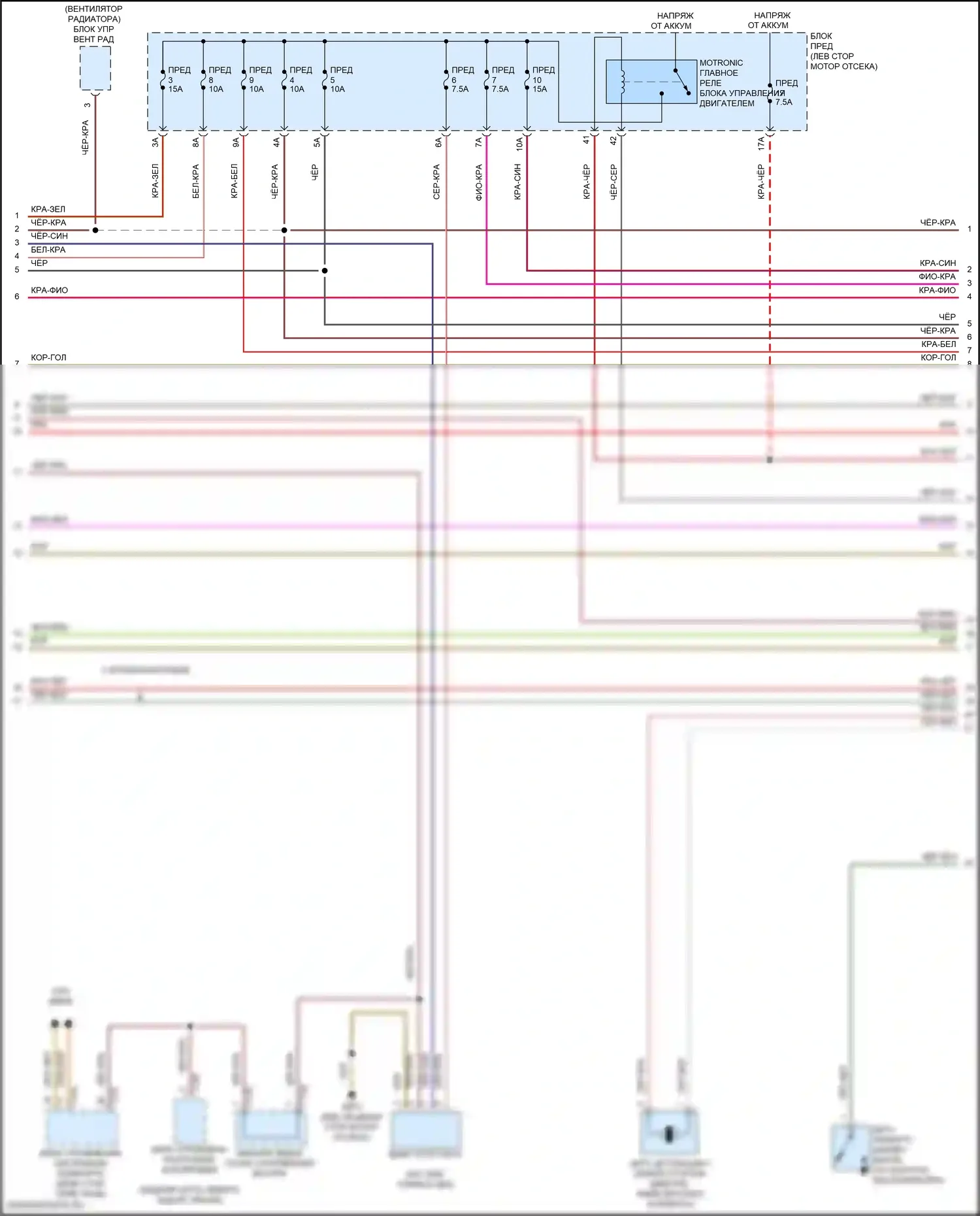 Tiguan L Volkswagen II рестайлинг (2020-2024): Электросхема двигателя 2.0л турбо (3 из 10) 