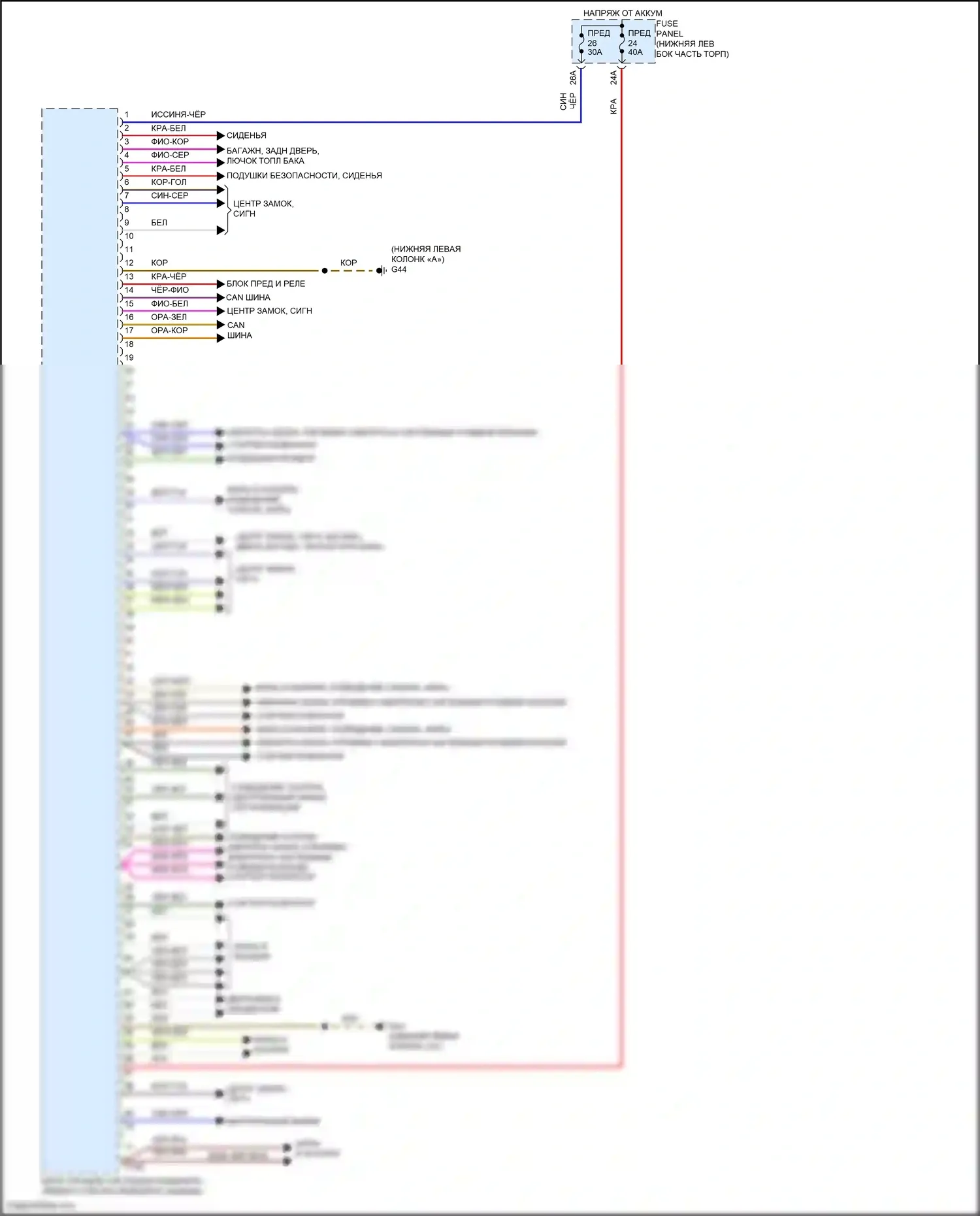 Tiguan R Volkswagen II рестайлинг (2020-2024): Электросхема блока управления системами комфорта (1 из 2) 