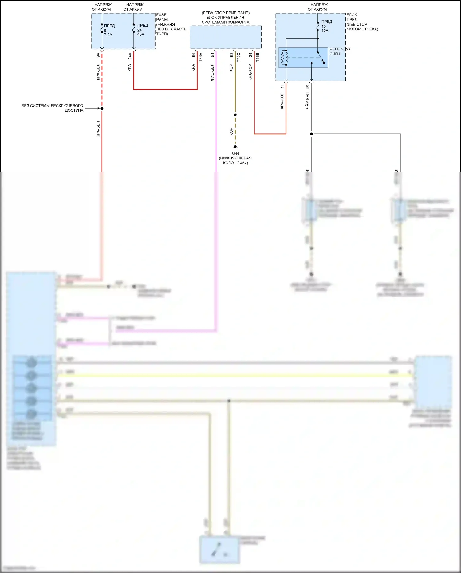 Tiguan R Volkswagen II рестайлинг (2020-2024): Электросхема клаксона 