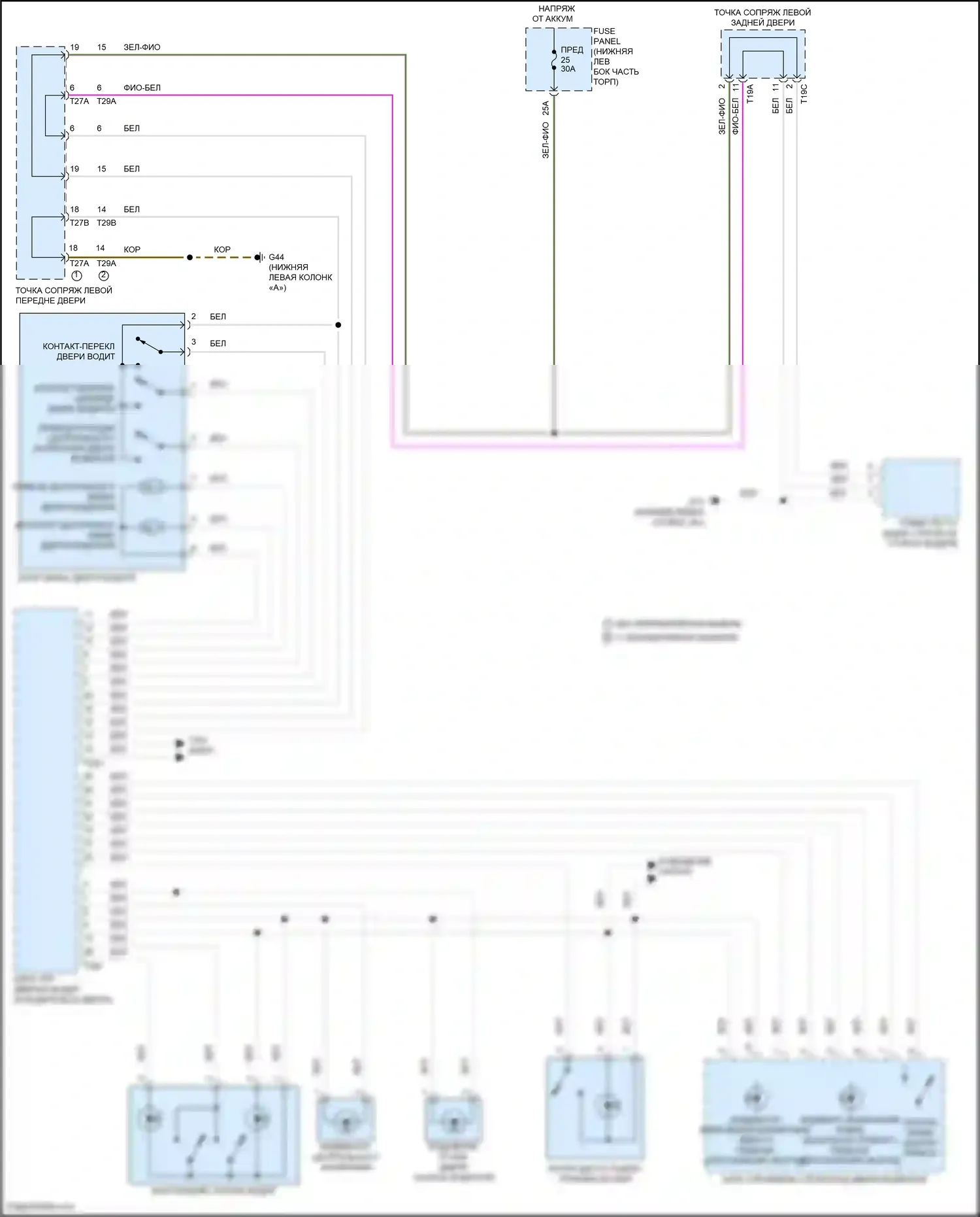 Tiguan R Volkswagen II рестайлинг (2020-2024): Электросхема центрального замка (1 из 4) 