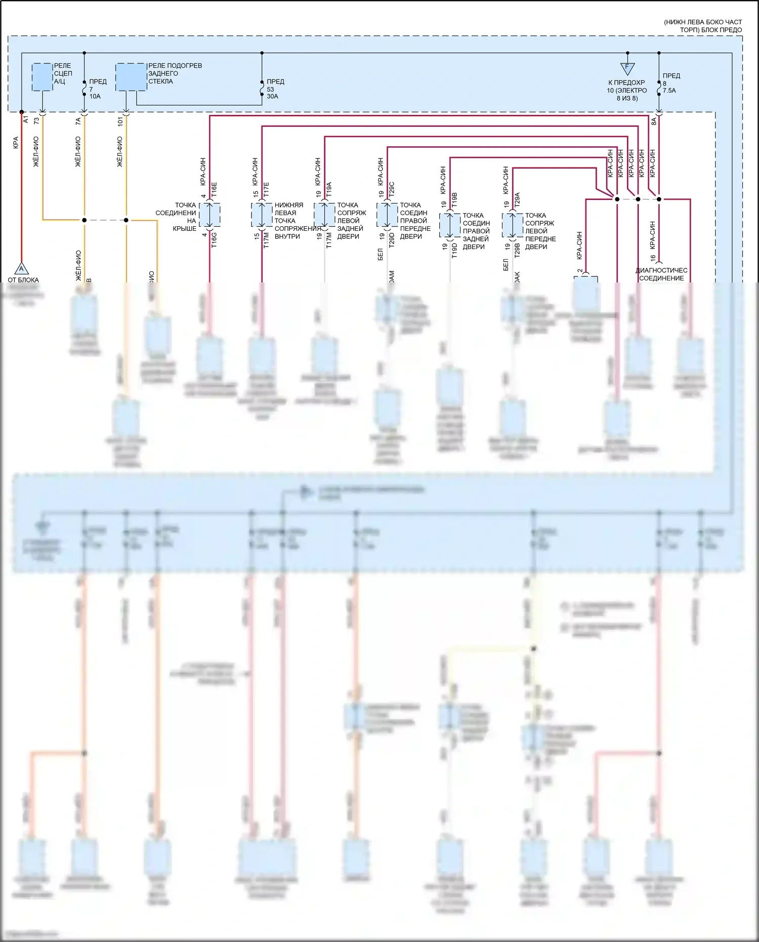 Tiguan X Volkswagen II рестайлинг (2020-2024): Электросхема блока предохранителей реле (3 из 8) 