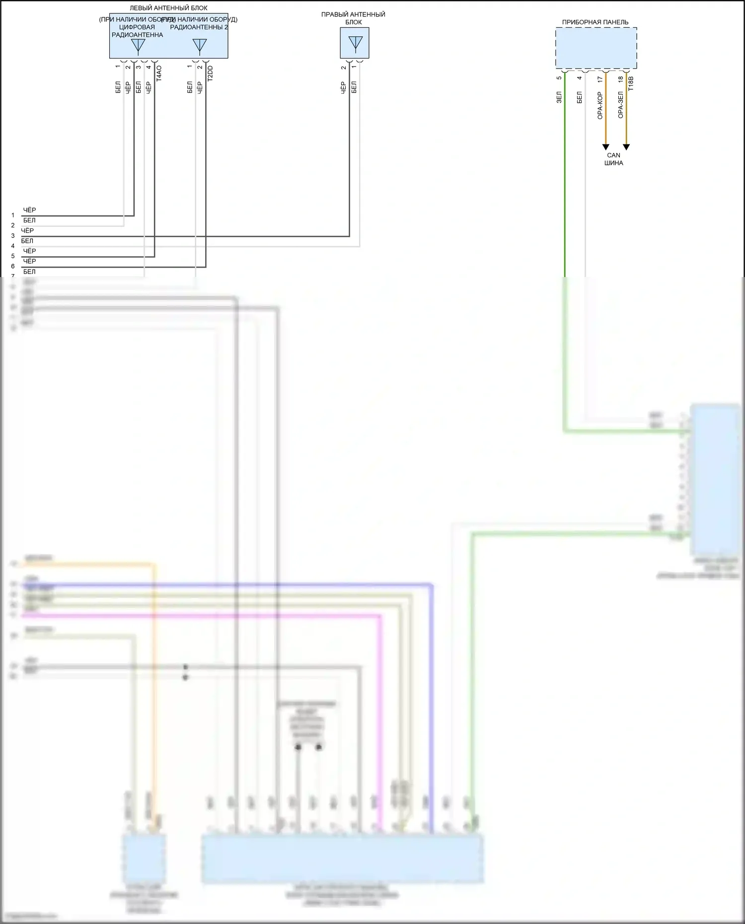 Tiguan X Volkswagen II рестайлинг (2020-2024): Электросхема навигации, без усилителя (3 из 3) 