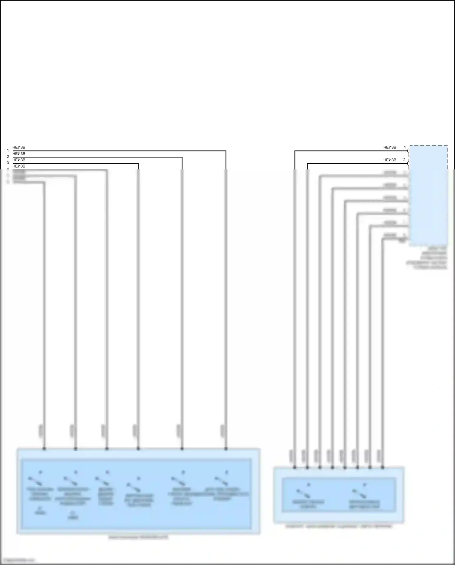 Tiguan Volkswagen I рестайлинг (2011-2019): Электросхема блока управления электронными системами рулевой колонки (2 из 2) 