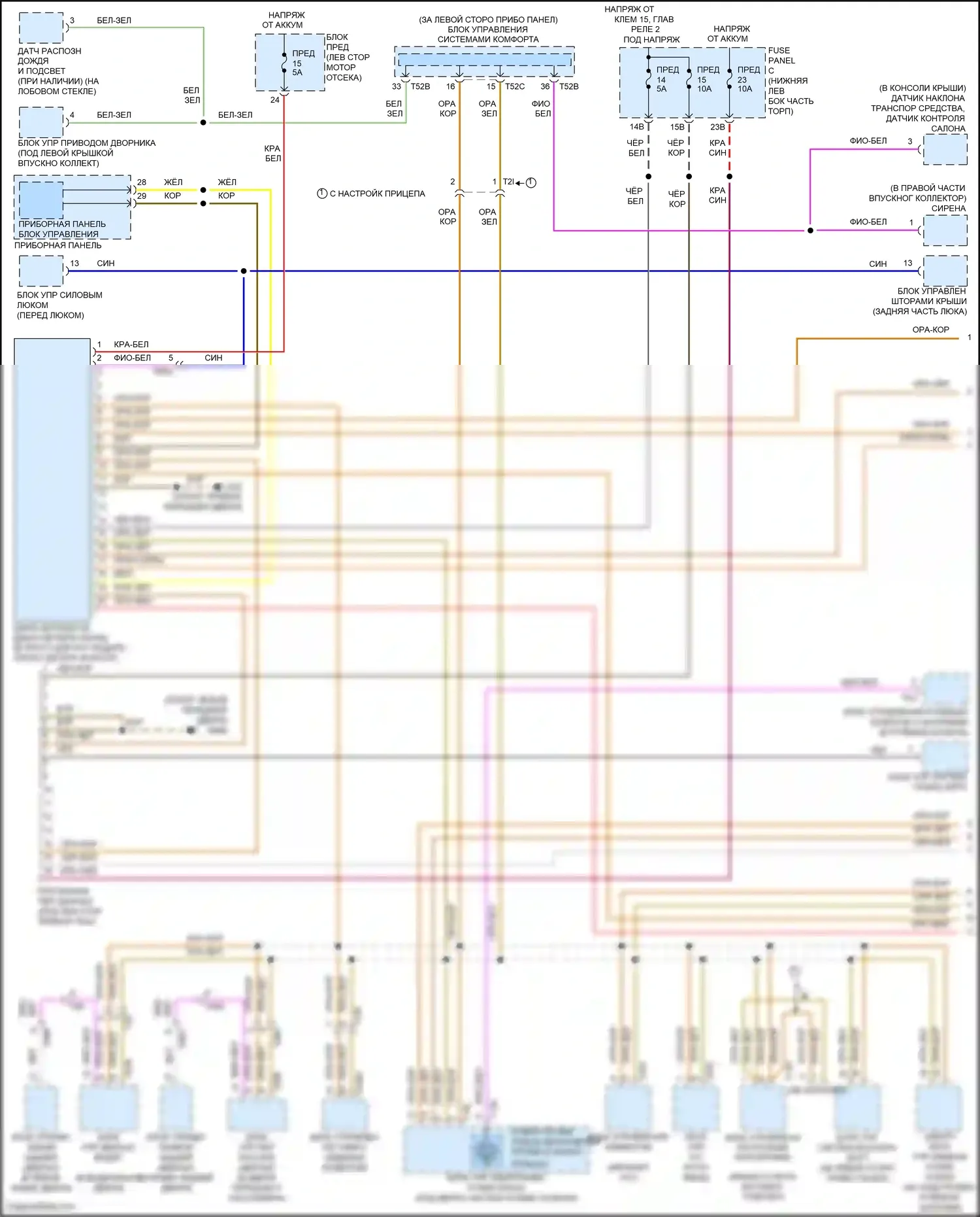 Tiguan Volkswagen I рестайлинг (2011-2019): Can шина электросхема (1 из 2) 