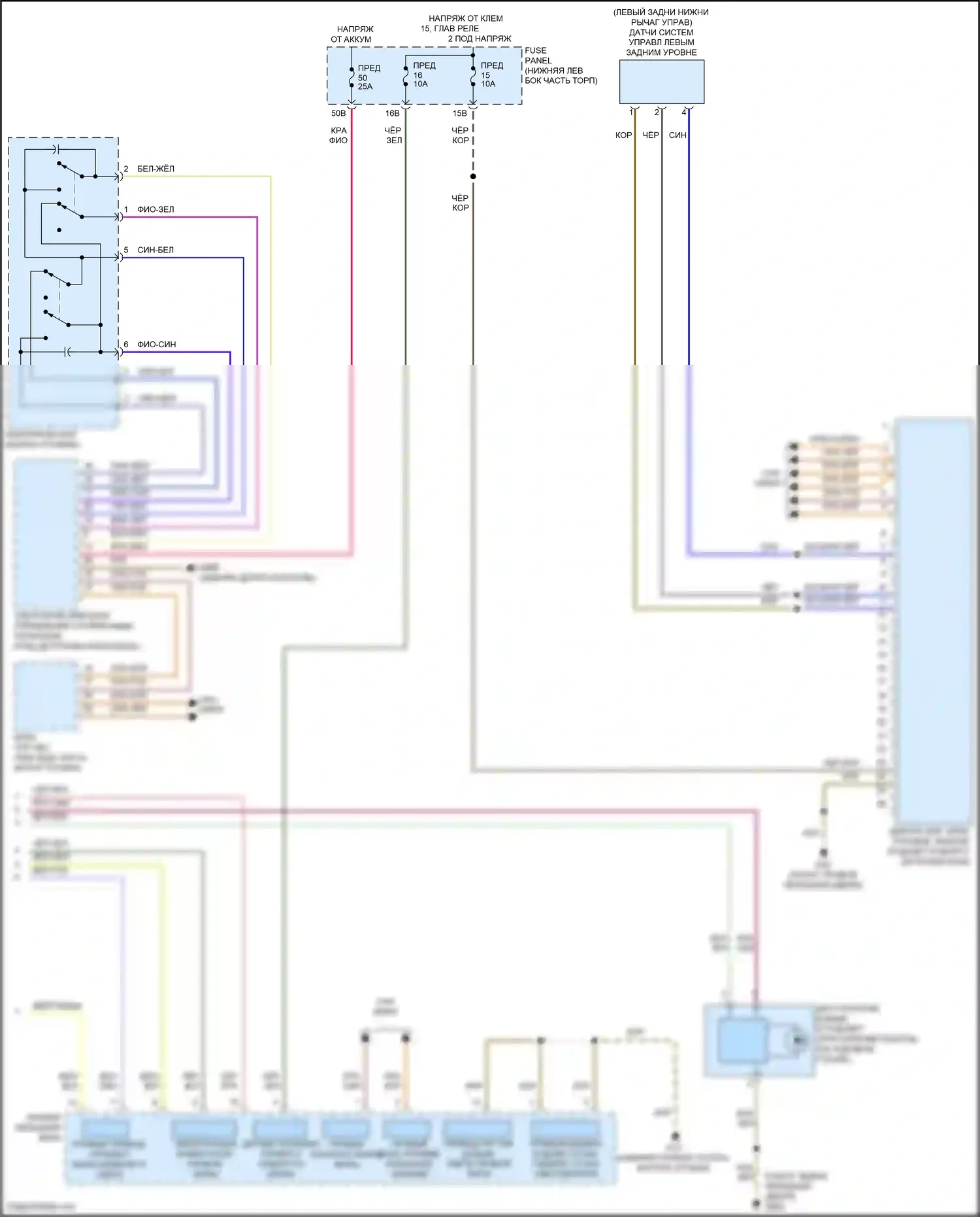 Tiguan Volkswagen I рестайлинг (2011-2019): Электросхема фар, с ксеноновыми фарами (2 из 2) 