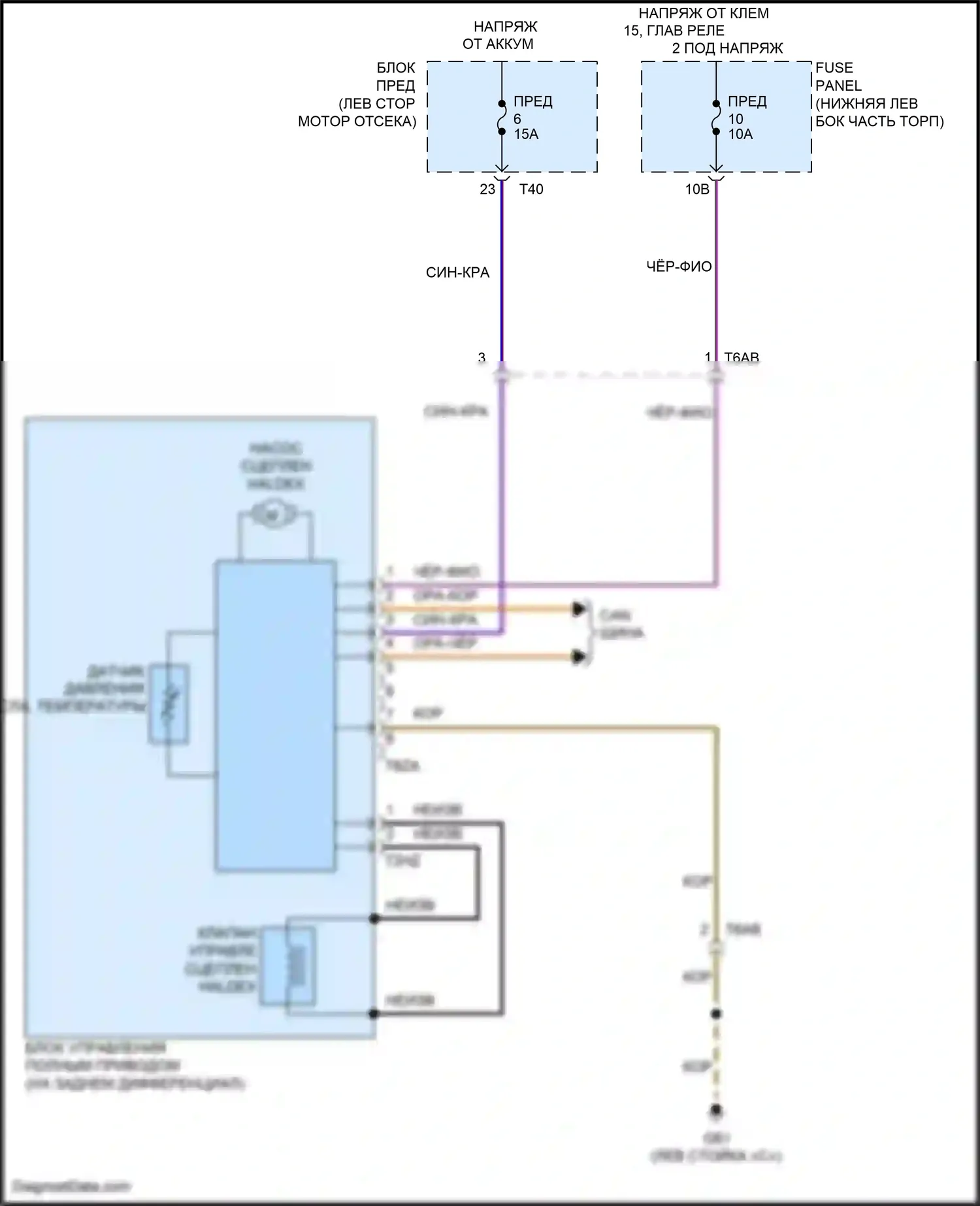 Tiguan Volkswagen I рестайлинг (2011-2019): Электросхема awd 