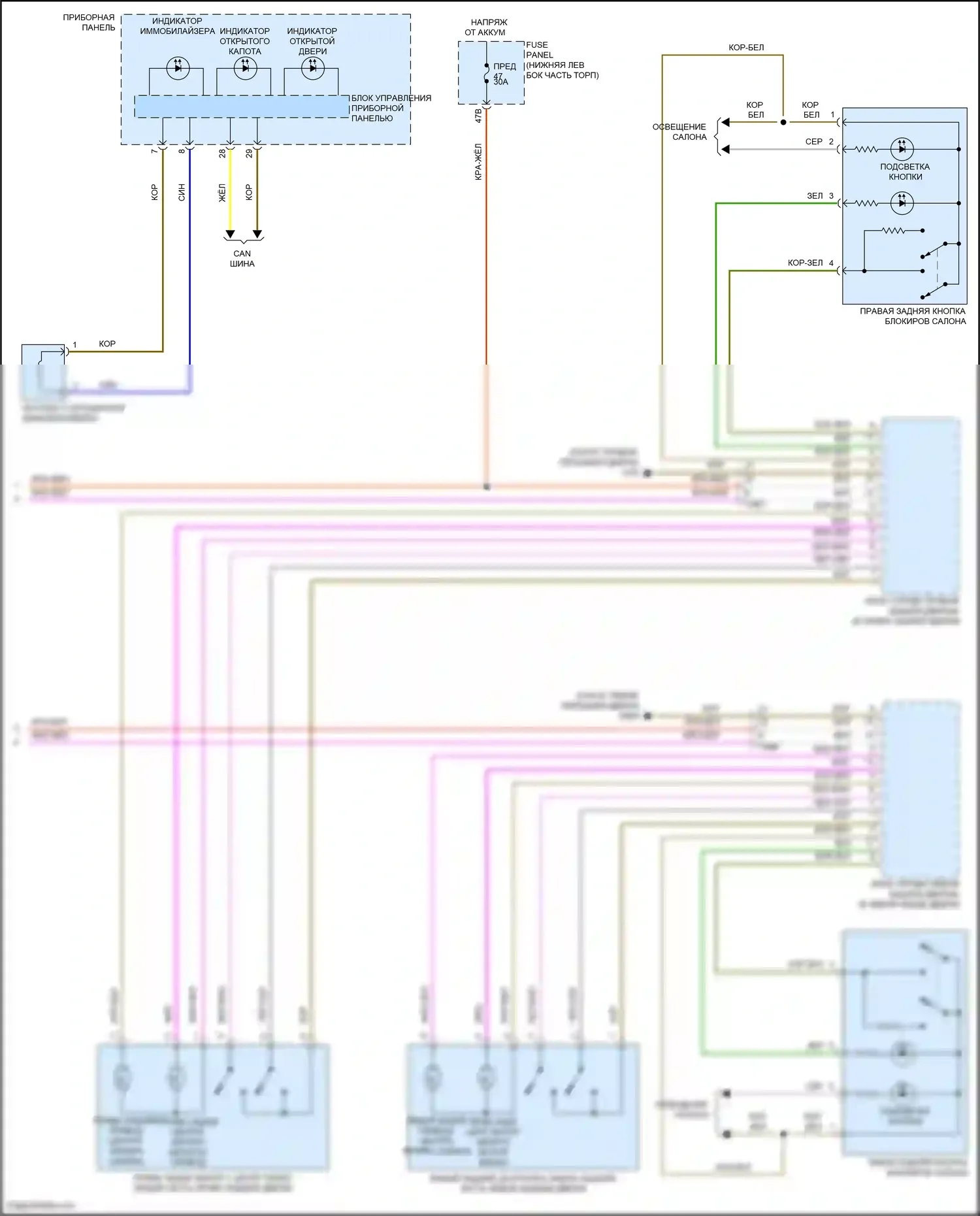 Tiguan Volkswagen I рестайлинг (2011-2019): Электросхема защиты от взлома (3 из 3) 