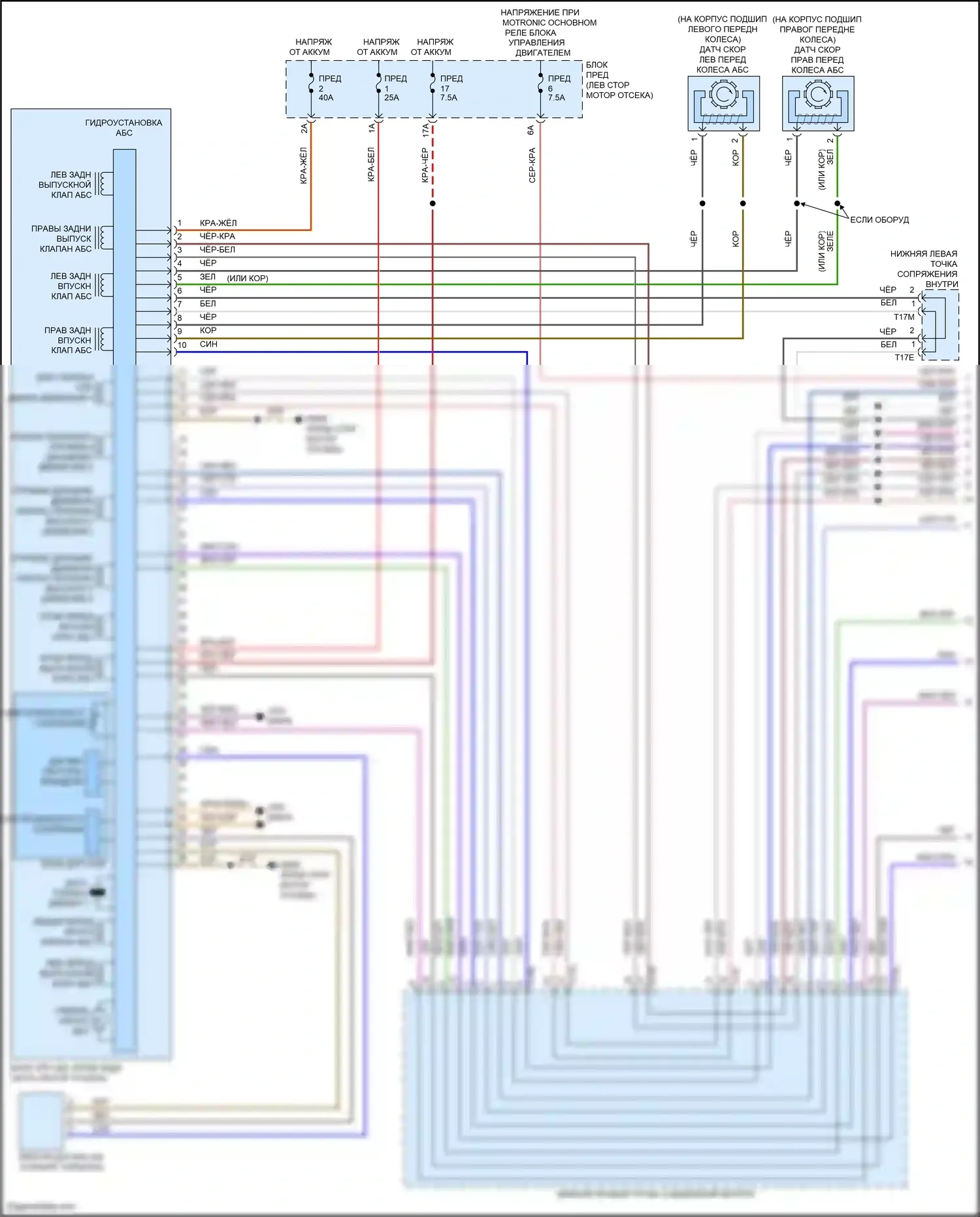 Tiguan Volkswagen II рестайлинг (2020-2024): Антиблокировочная система abs электросхема (1 из 2) 