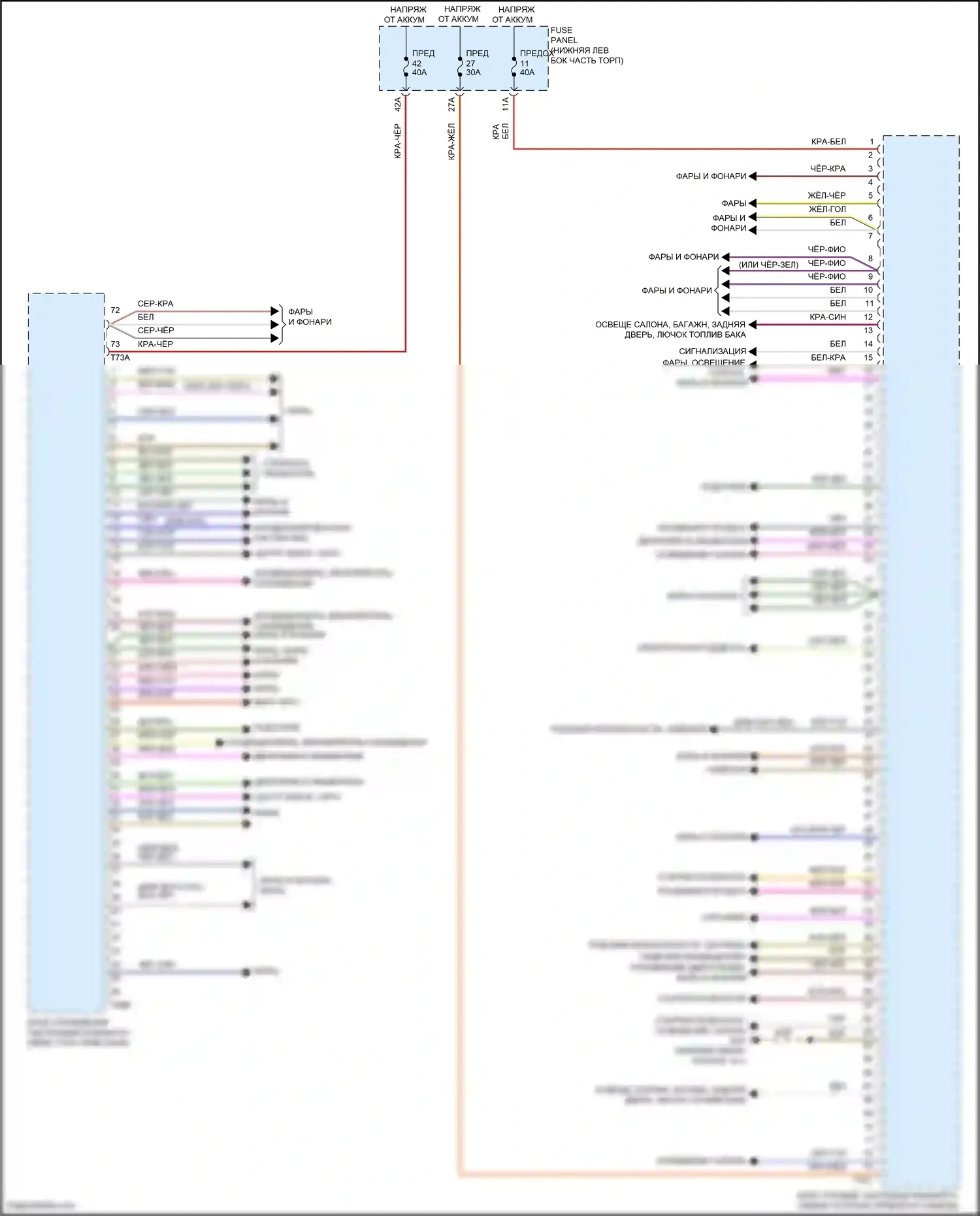 Tiguan Volkswagen II рестайлинг (2020-2024): Электросхема блока управления системами комфорта (2 из 2) 