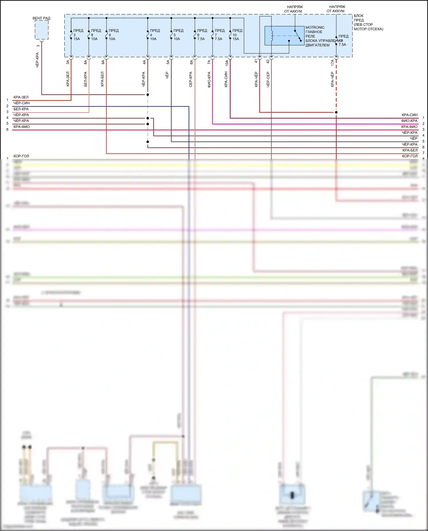 Tiguan Volkswagen II рестайлинг (2020-2024): Электросхема двигателя 2.0л турбо (3 из 10) 