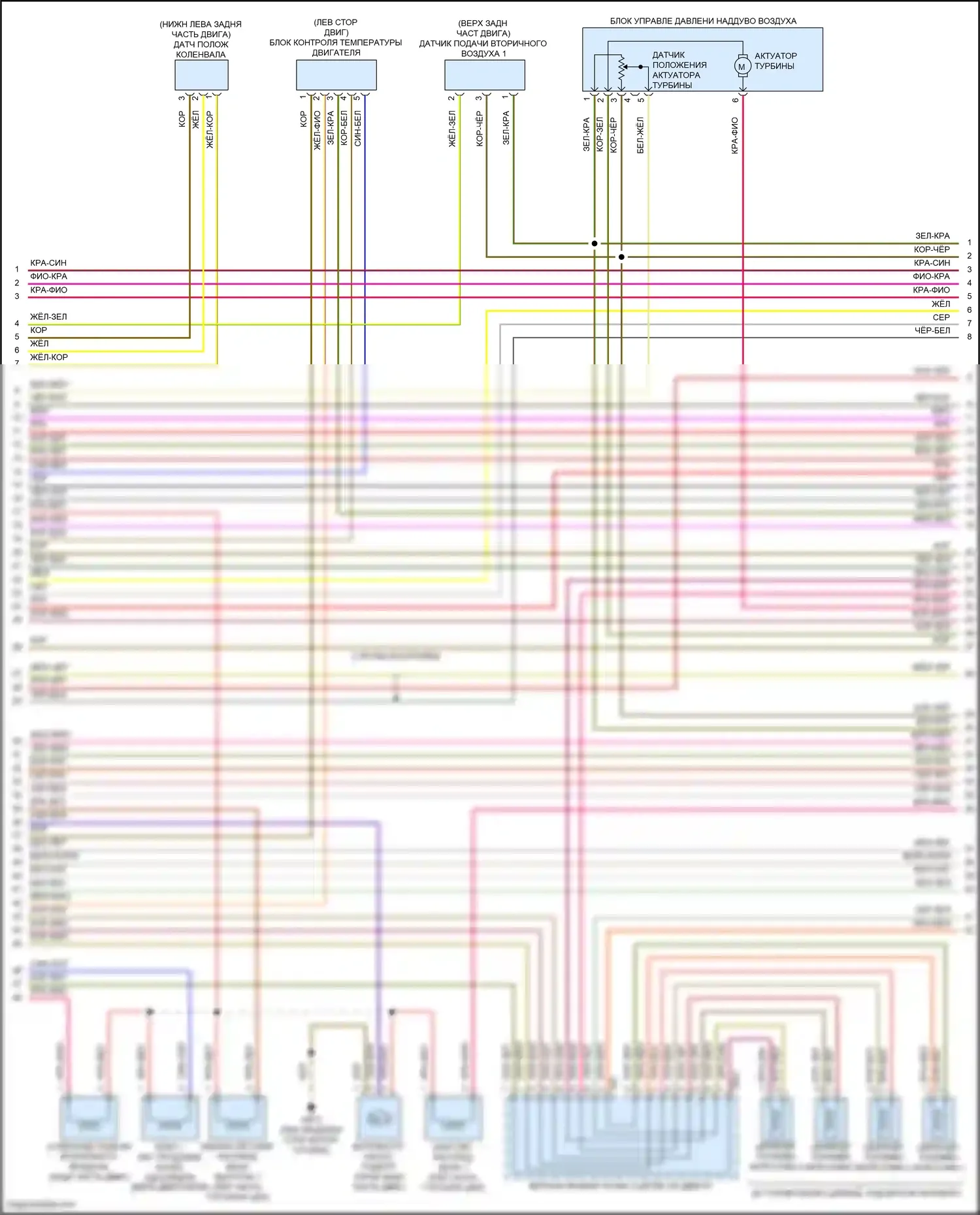 Tiguan Volkswagen II рестайлинг (2020-2024): Электросхема двигателя 2.0л турбо (5 из 10) 