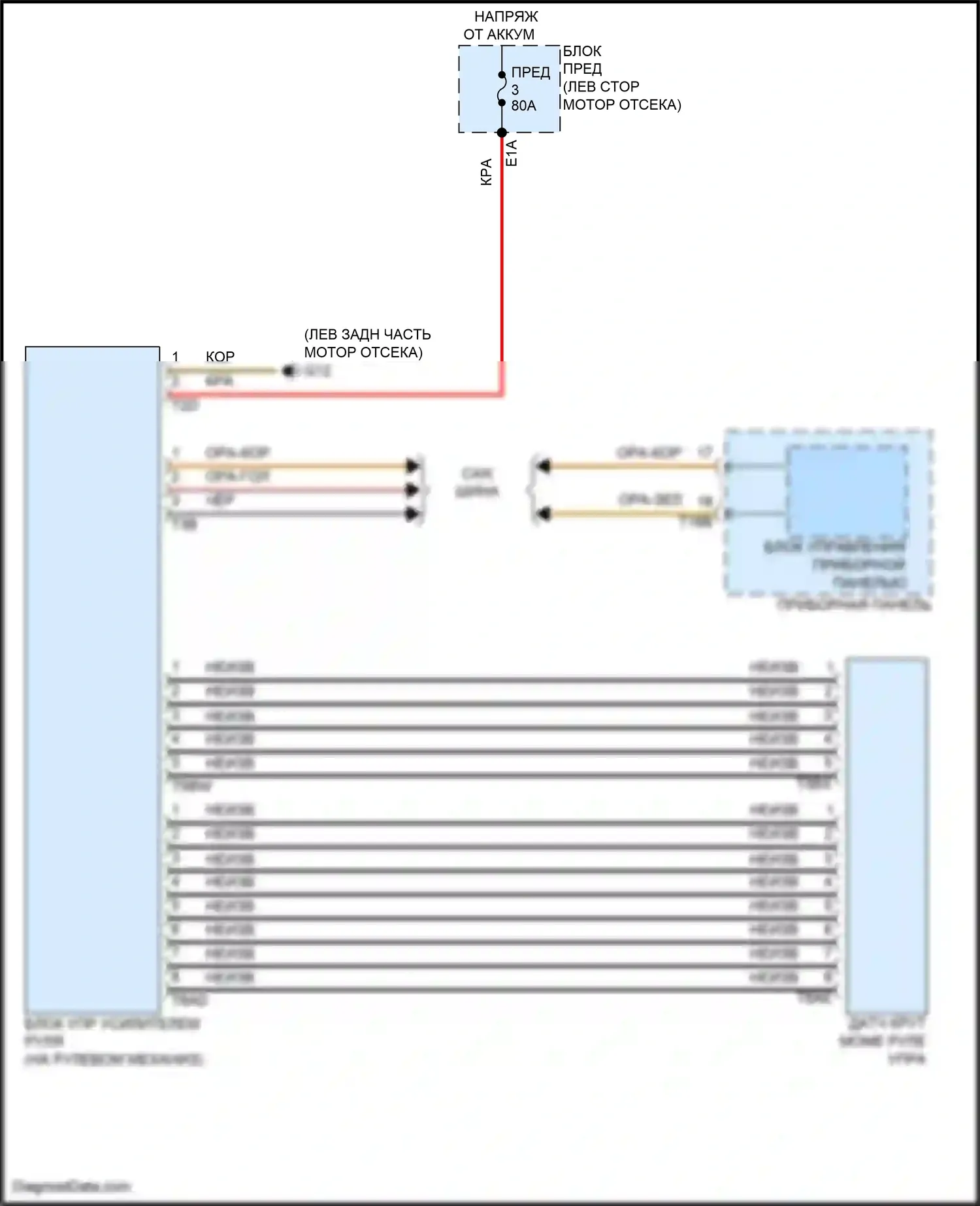 Tiguan Volkswagen II рестайлинг (2020-2024): Электросхема электроусилителя руля 