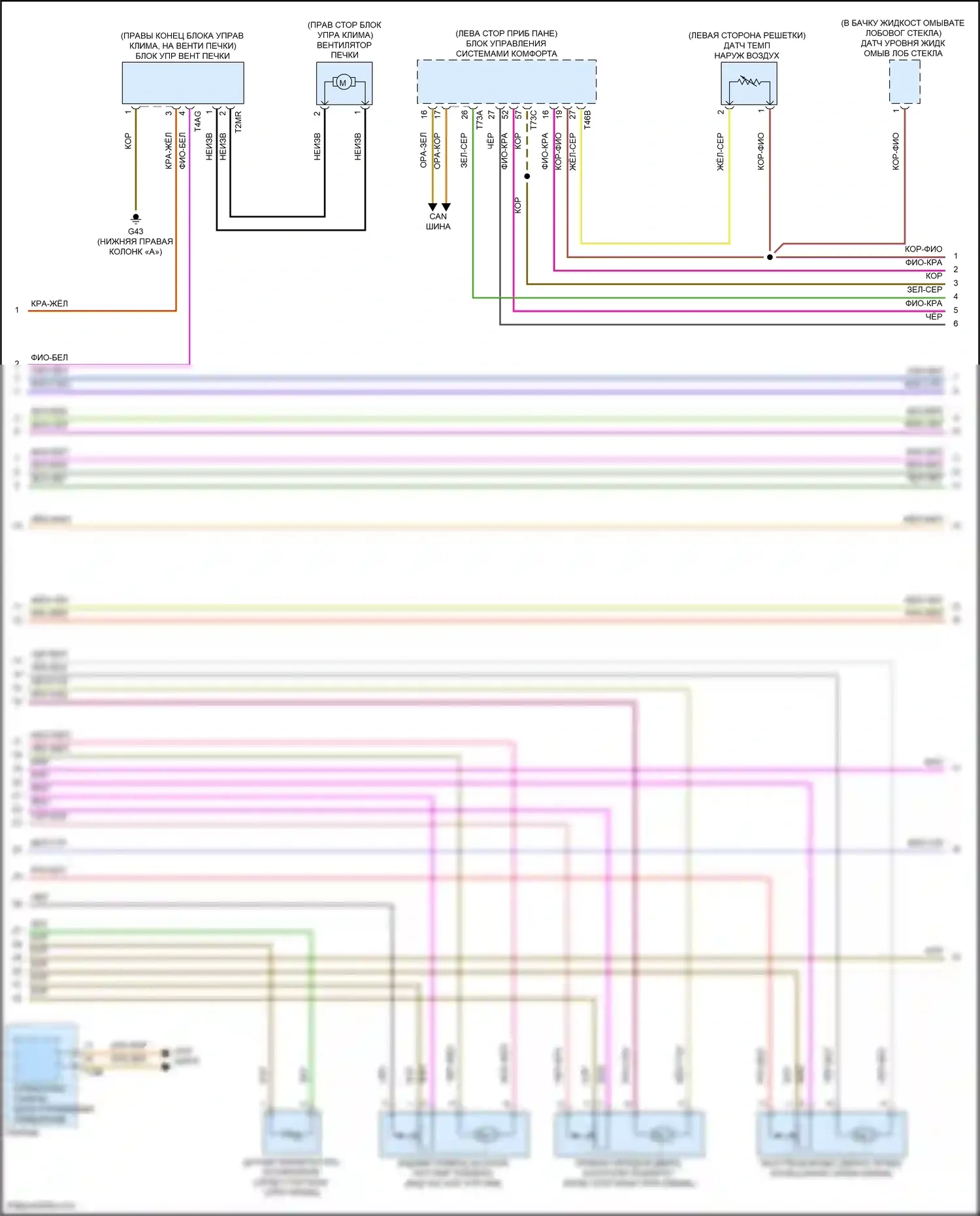 Tiguan Volkswagen II рестайлинг (2020-2024): Электросхема климат контроля (2 из 5) 