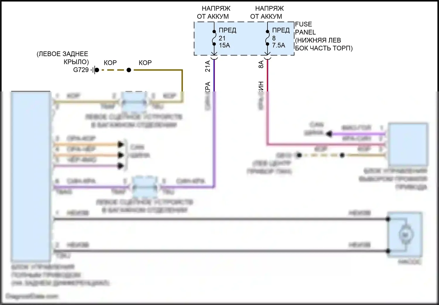 Tiguan Volkswagen II рестайлинг (2020-2024): Электросхема awd 