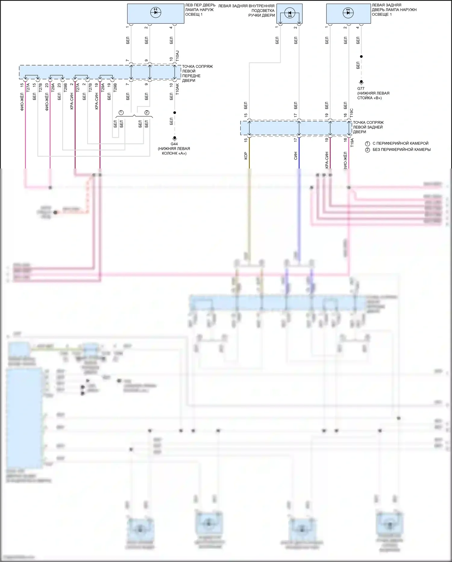 Tiguan Volkswagen II рестайлинг (2020-2024): Электросхема подсветки приборной панели (2 из 4) 