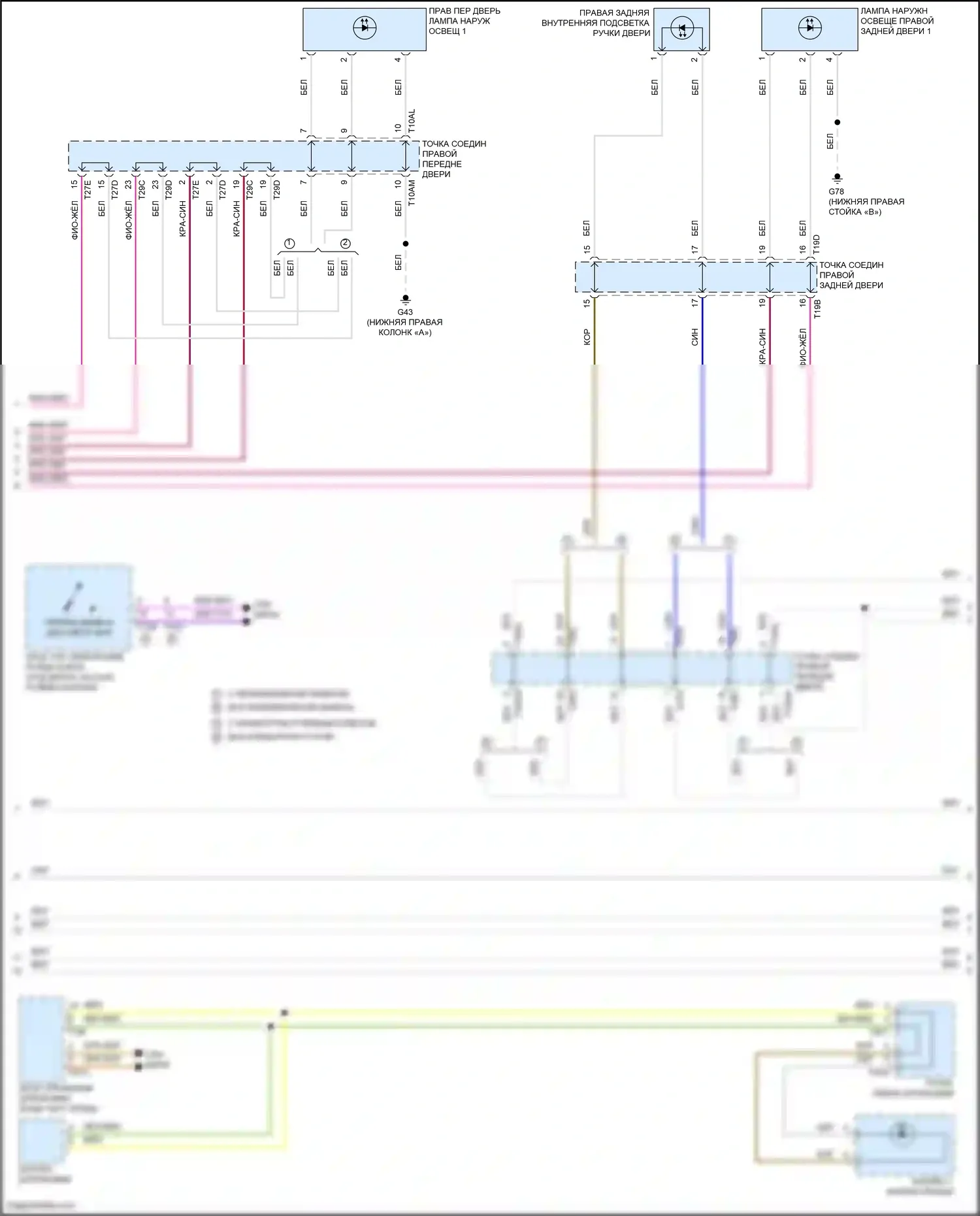 Tiguan Volkswagen II рестайлинг (2020-2024): Электросхема подсветки приборной панели (3 из 4) 