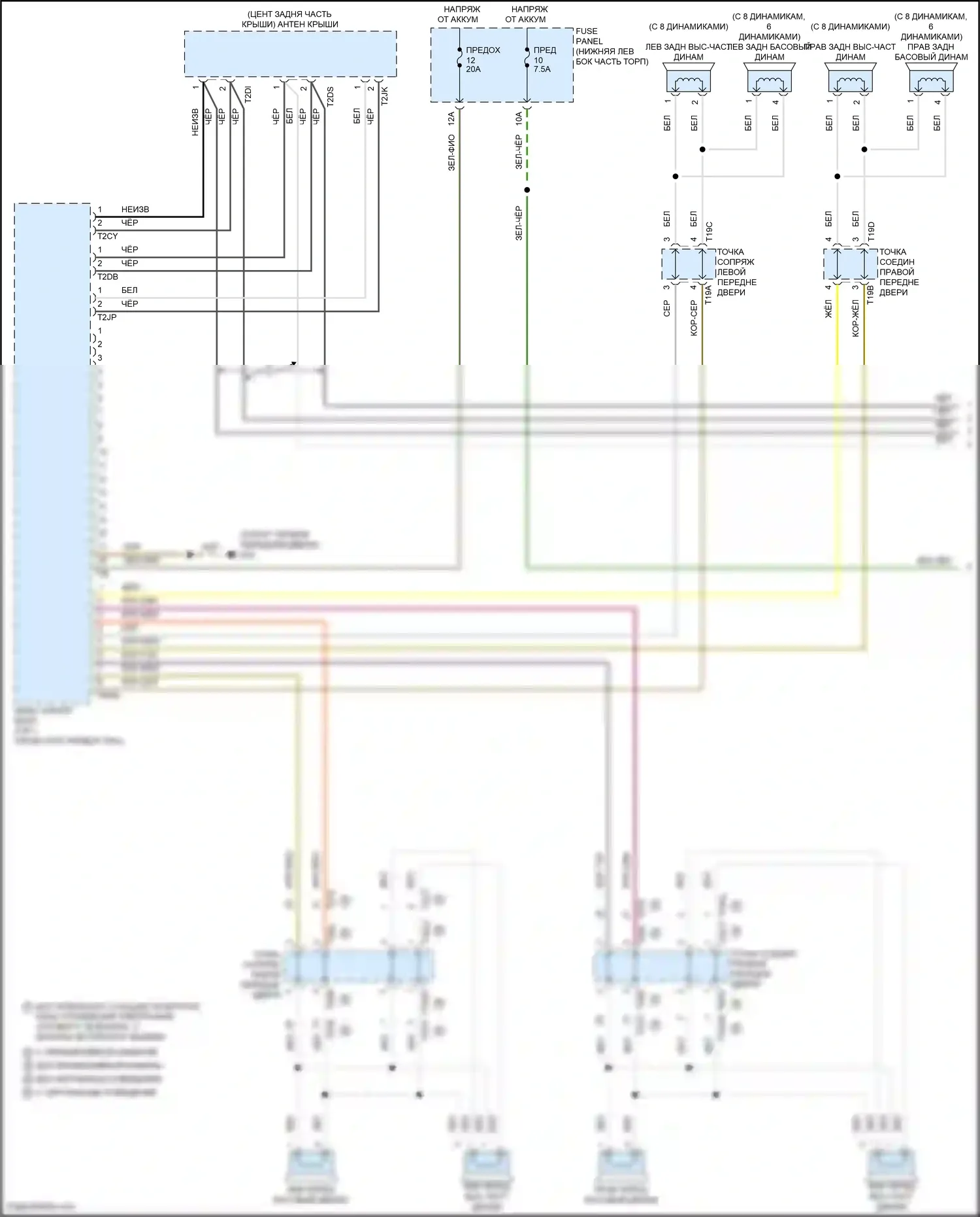 Tiguan Volkswagen II рестайлинг (2020-2024): Электросхема навигации, без усилителя (1 из 3) 