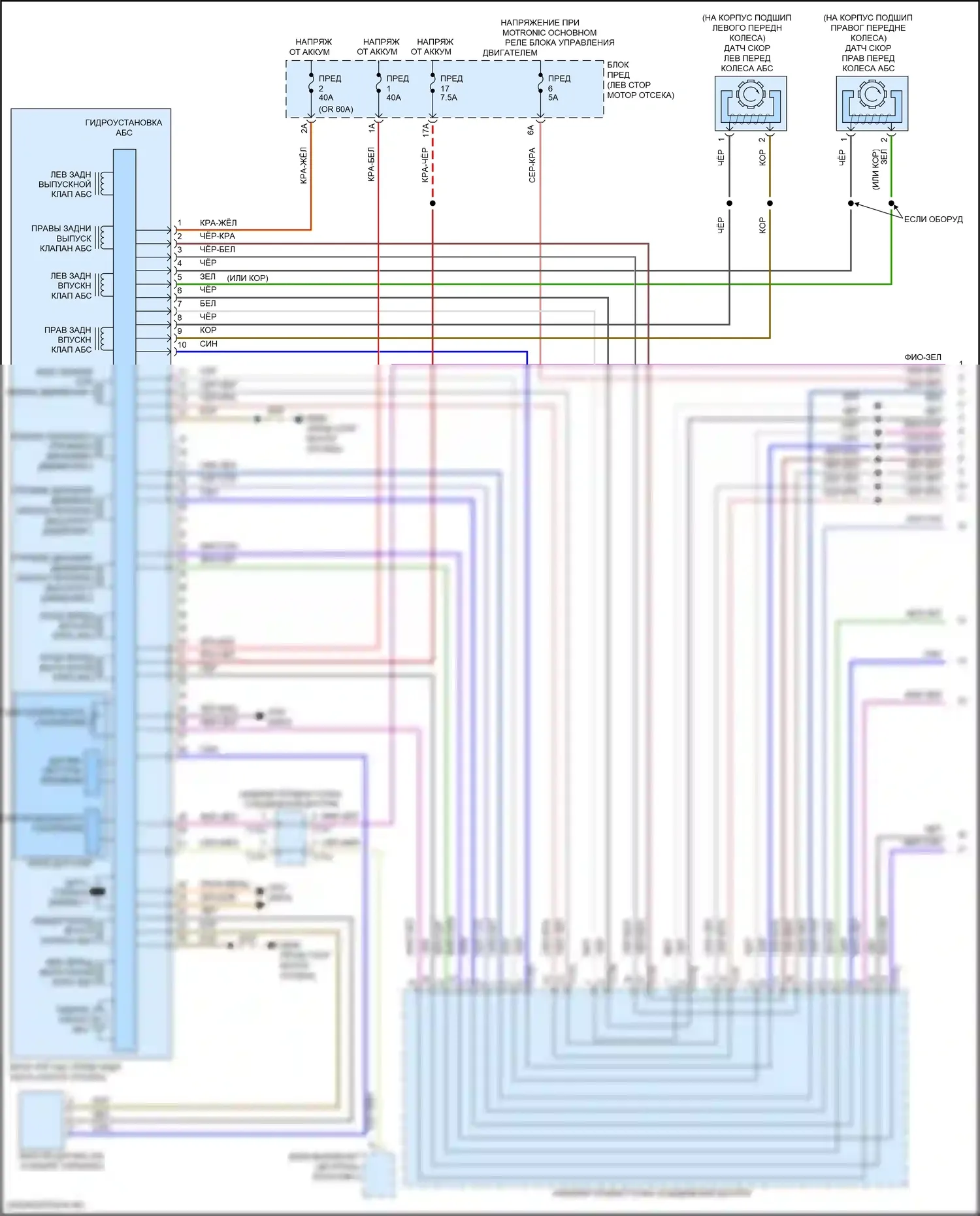 Tiguan Volkswagen II (2016-2020): Антиблокировочная система abs электросхема (1 из 2) 