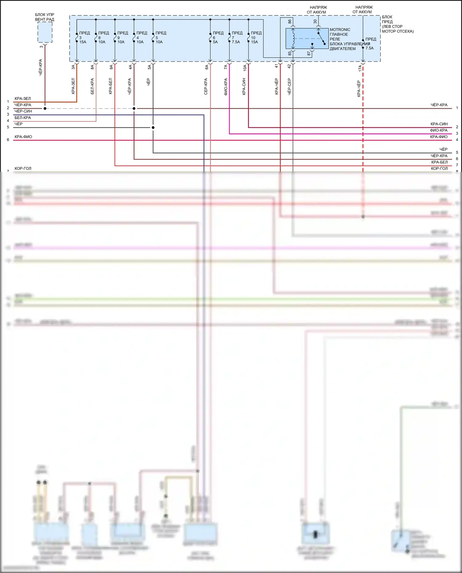 Tiguan Volkswagen II (2016-2020): Электросхема двигатель 2.0л турбо, электросхема органов управления двигателем (3 из 10) 