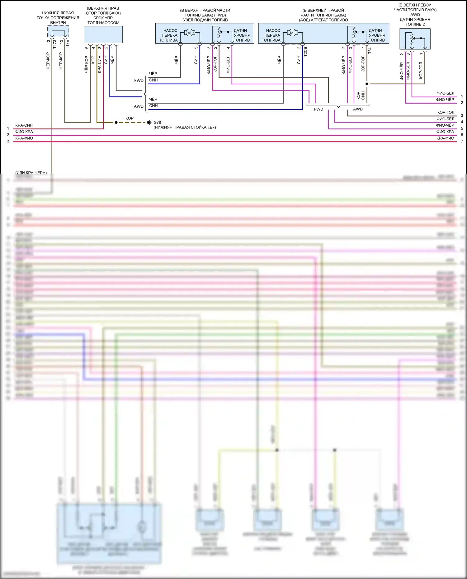 Tiguan Volkswagen II (2016-2020): Электросхема двигатель 2.0л турбо, электросхема органов управления двигателем (8 из 10) 