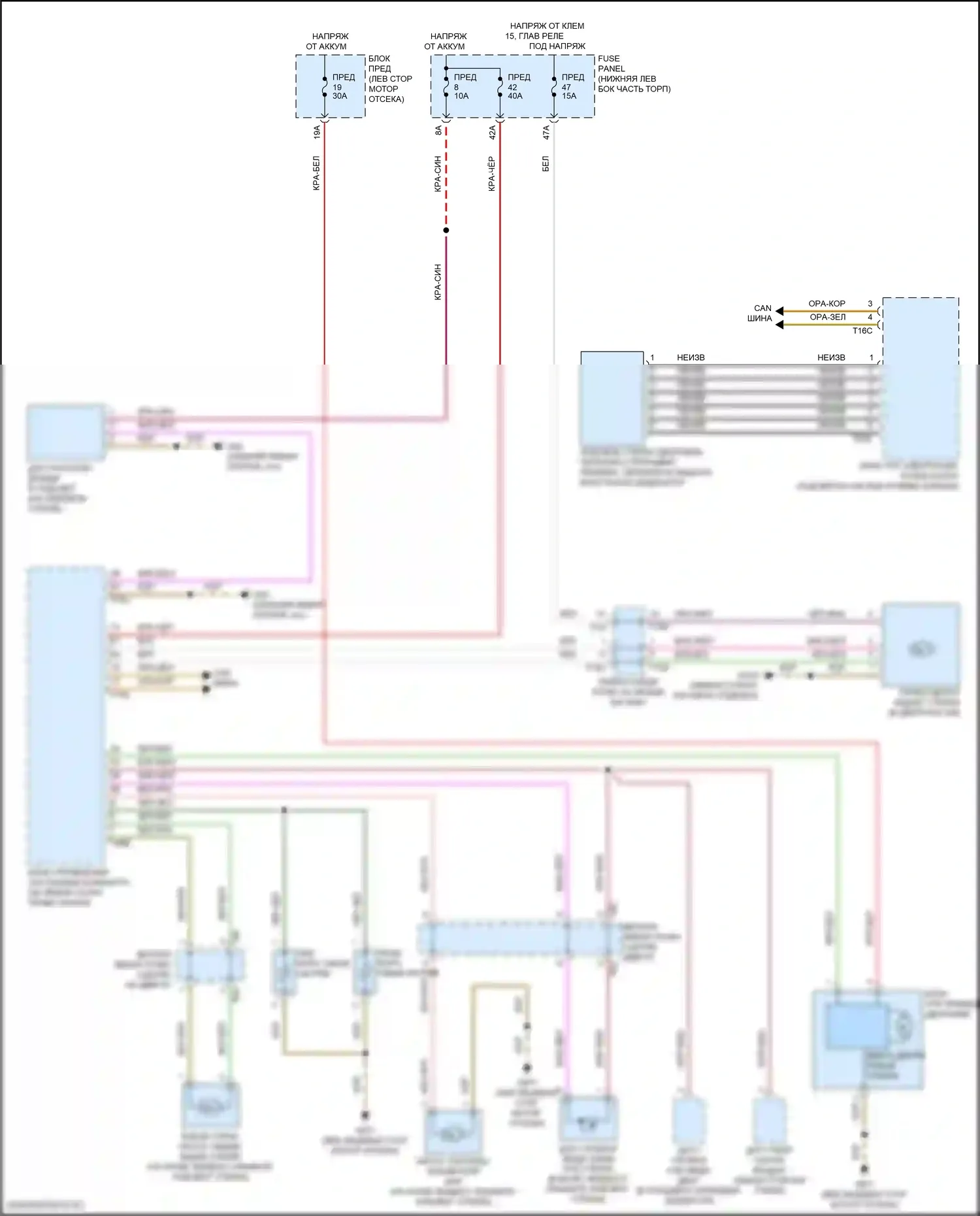 Tiguan Volkswagen II (2016-2020): Дворники и омыватели электросхема 