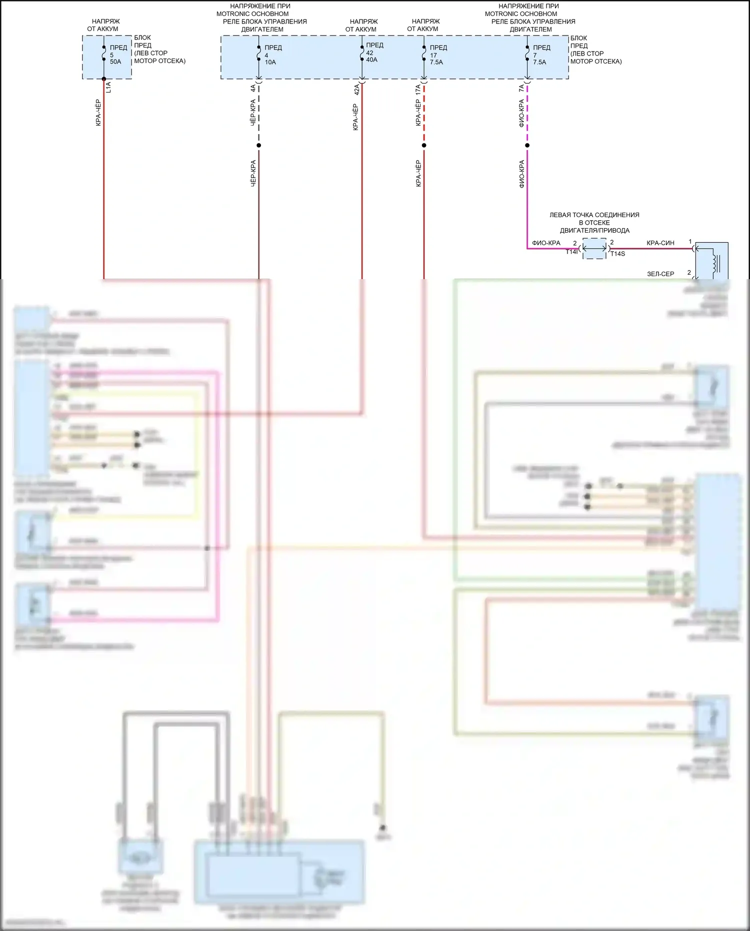Tiguan Volkswagen II (2016-2020): Электросхема вентилятора охлаждения 