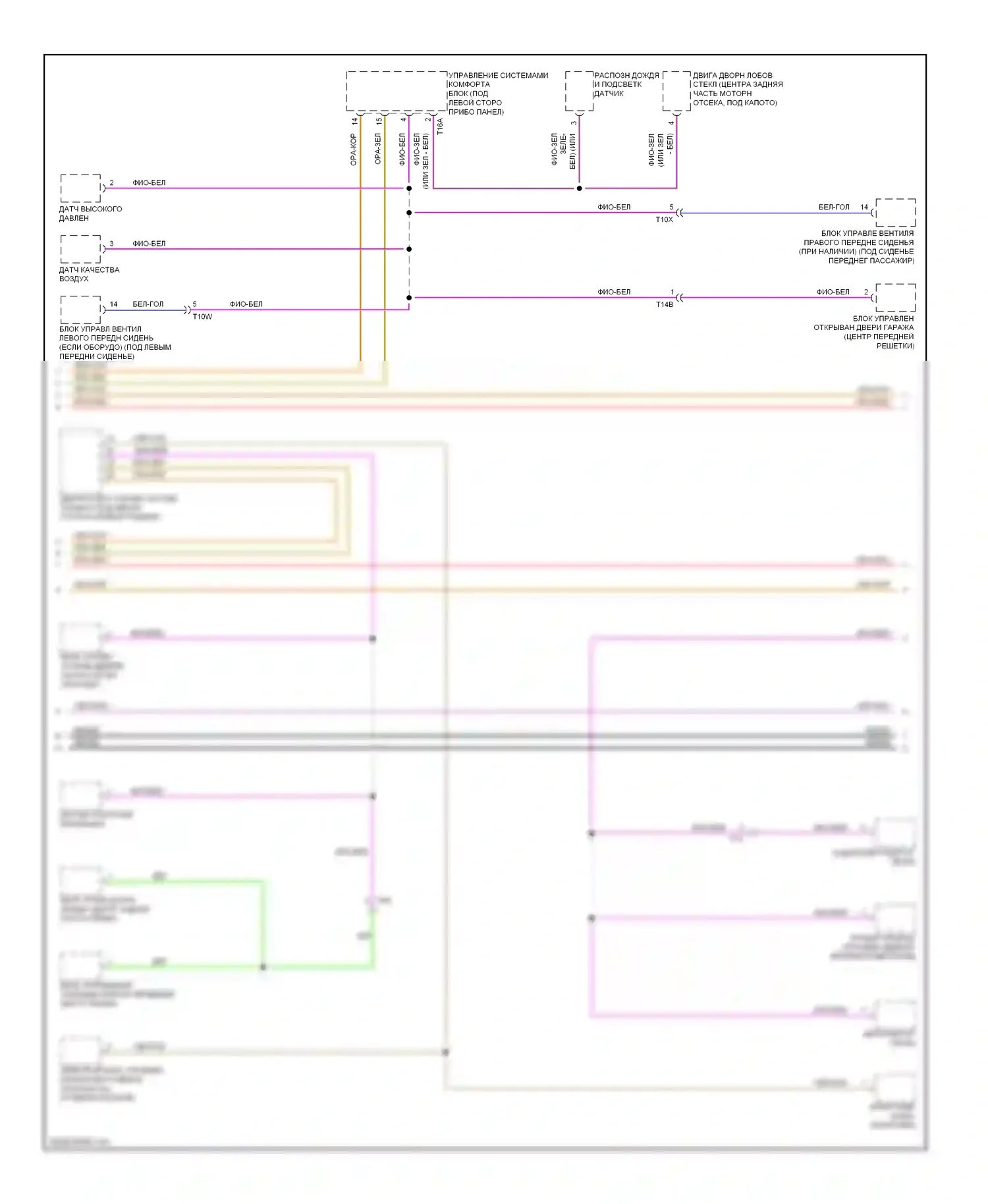 Touareg Volkswagen II (2010-2014): Can шина электросхема (5 из 6) 