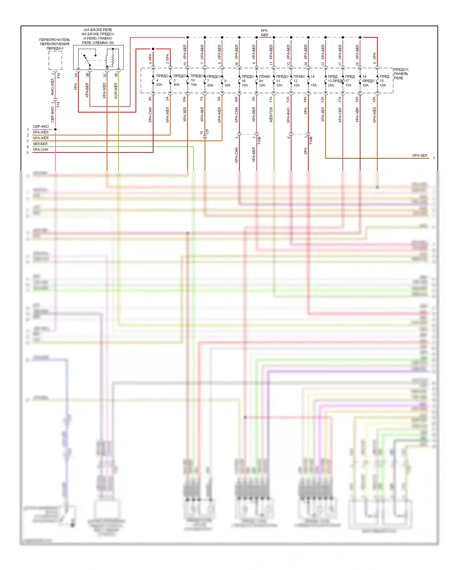 Touareg Volkswagen II (2010-2014): Электросхема двигателя 3.0l гибрид (2 из 8) 