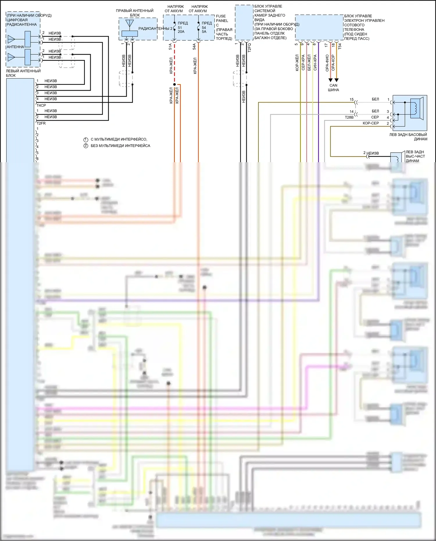 Touareg Volkswagen II (2010-2014): Магнитола, без навигации, без усилителя 