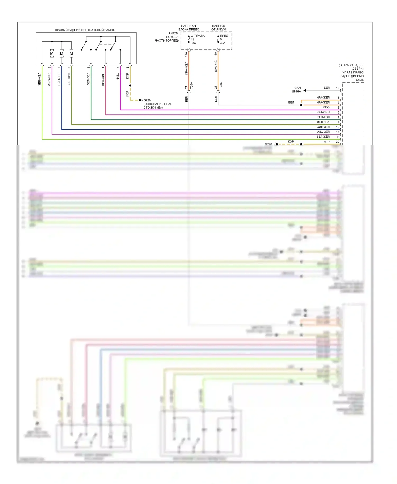 Touareg Volkswagen II (2010-2014): Электросхема защиты от взлома (4 из 4) 