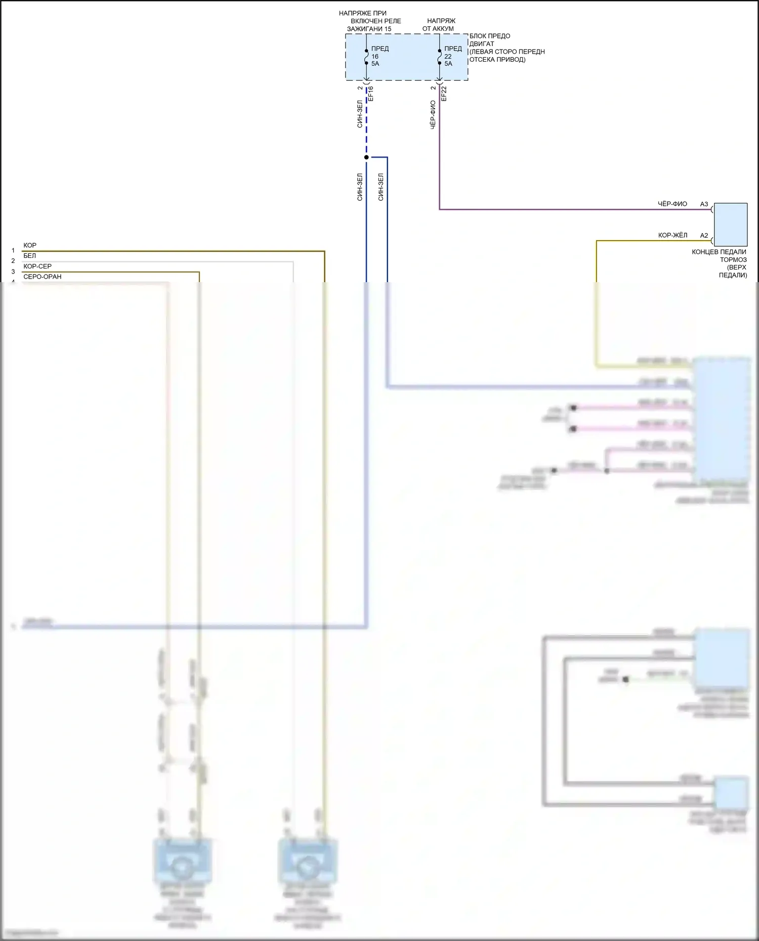 C40 Volvo I (2021-2024): Антиблокировочная система abs электросхема (2 из 2) 