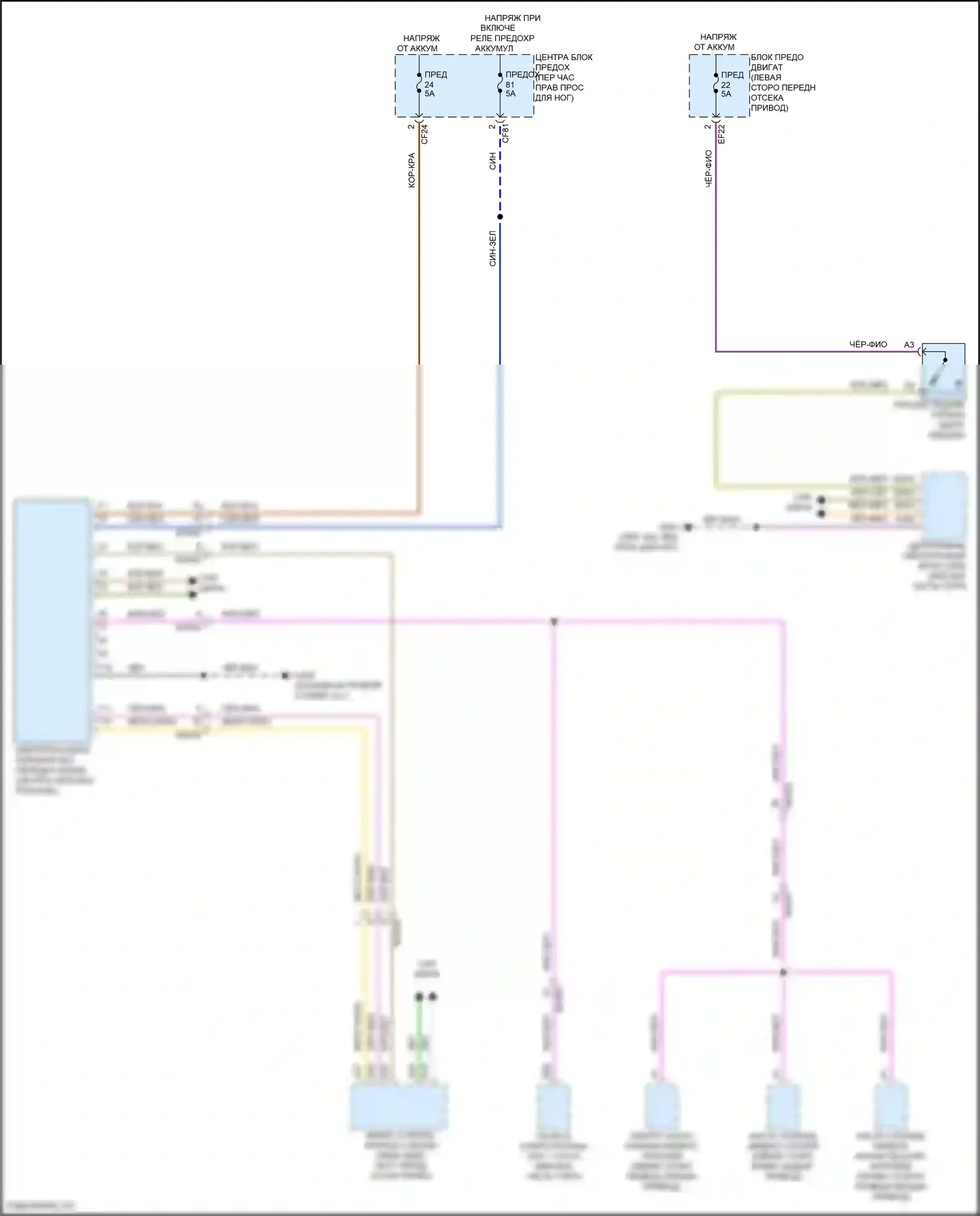 C40 Volvo I (2021-2024): Электросхема блокировки селектора 