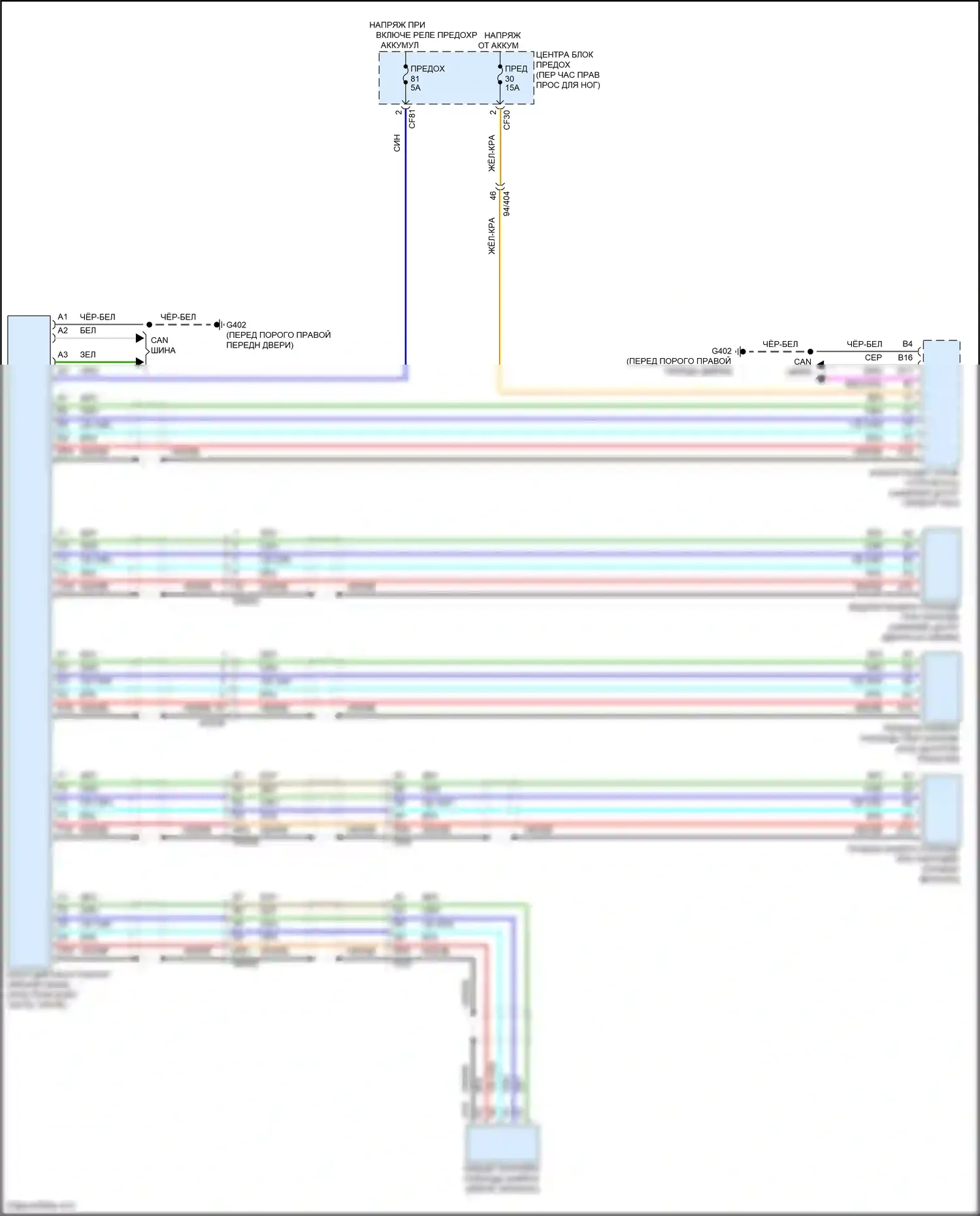 C40 Volvo I (2021-2024): Электросхема камеры кругового обзора 