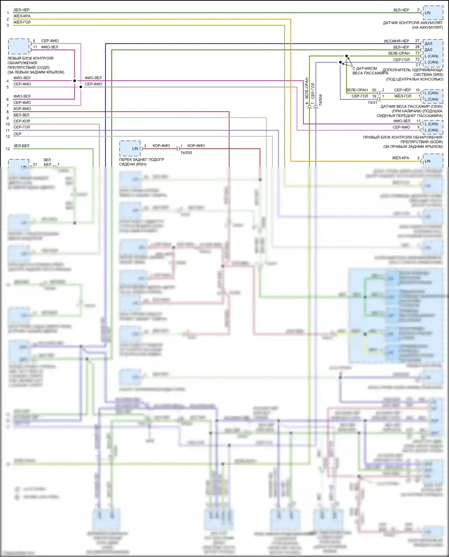 S60 Cross Country Volvo I (2015-2018): Can шина электросхема (3 из 3) 