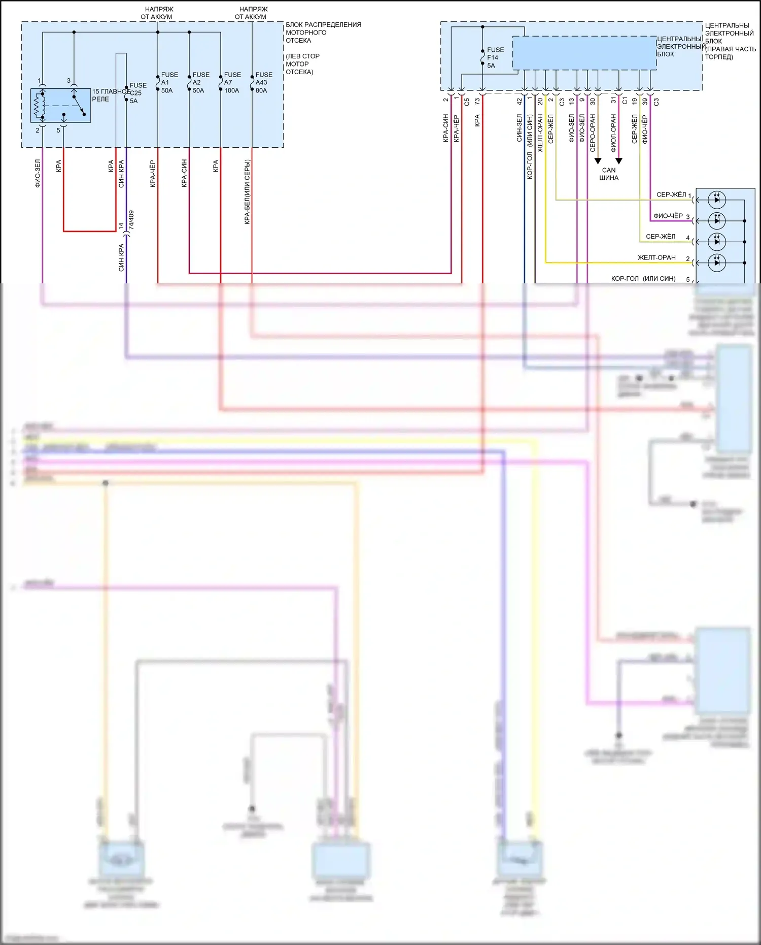 S60 Cross Country Volvo I (2015-2018): Электросхема климат контроля (2 из 2) 