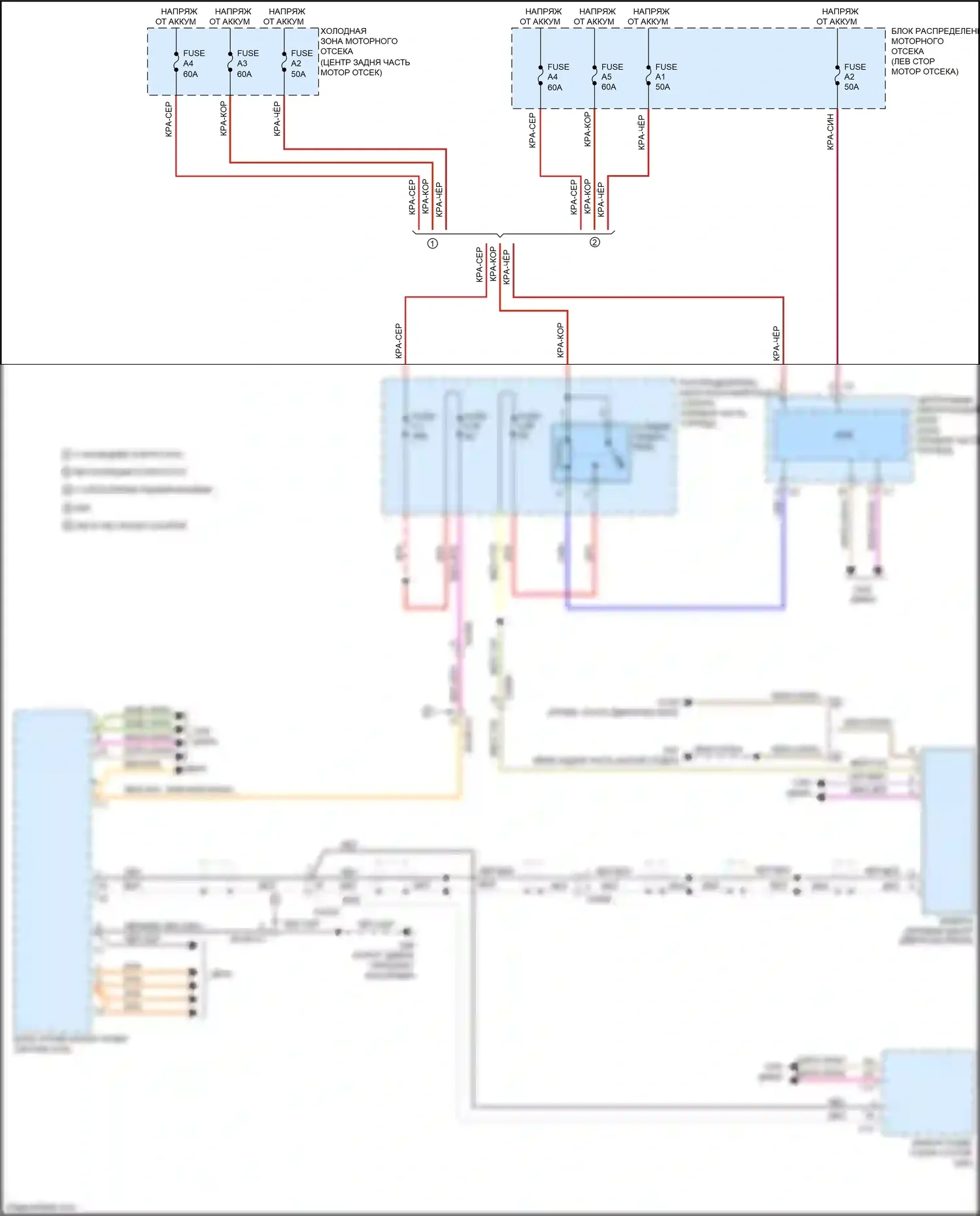 S60 Cross Country Volvo I (2015-2018): Электросхема задней камеры 