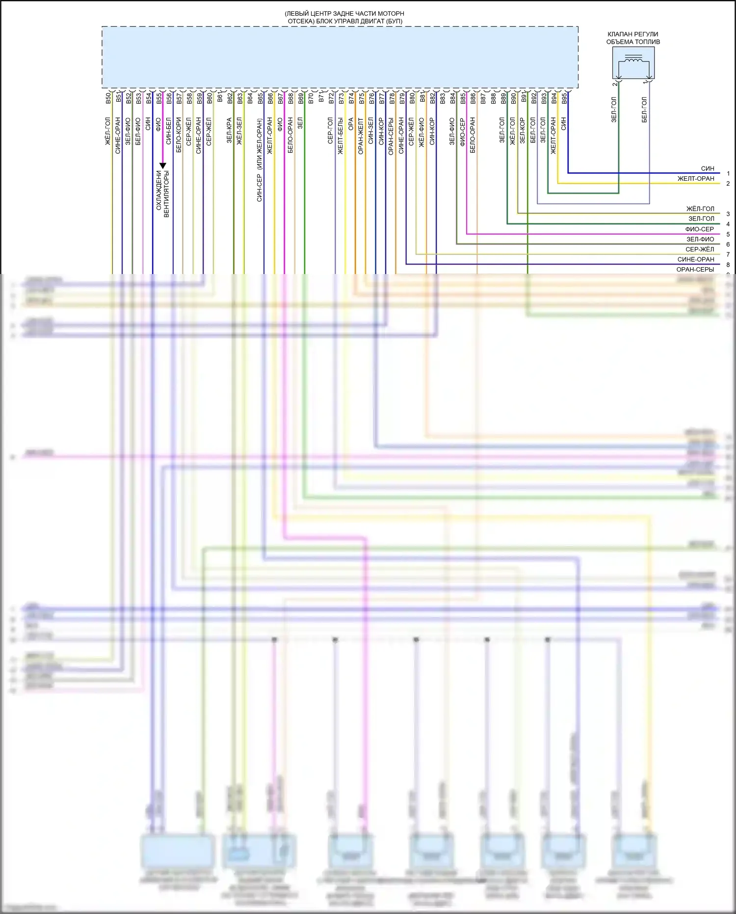 S60 Volvo II рестайлинг (2013-2018): Электросхема двигателя 2.0л турбо (4 из 6) 