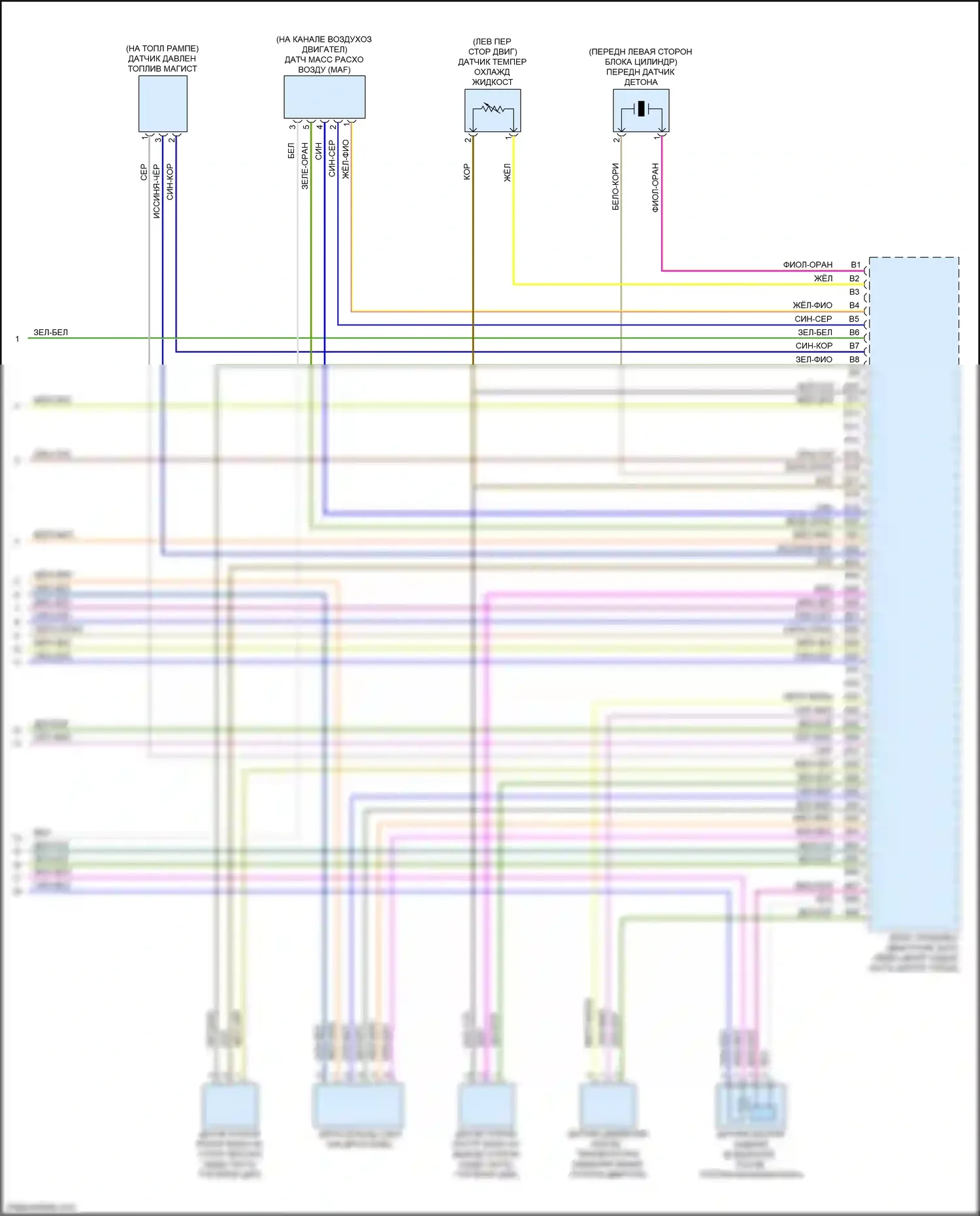 S60 Volvo II рестайлинг (2013-2018): Электросхема двигателя 2.0л турбо (6 из 6) 