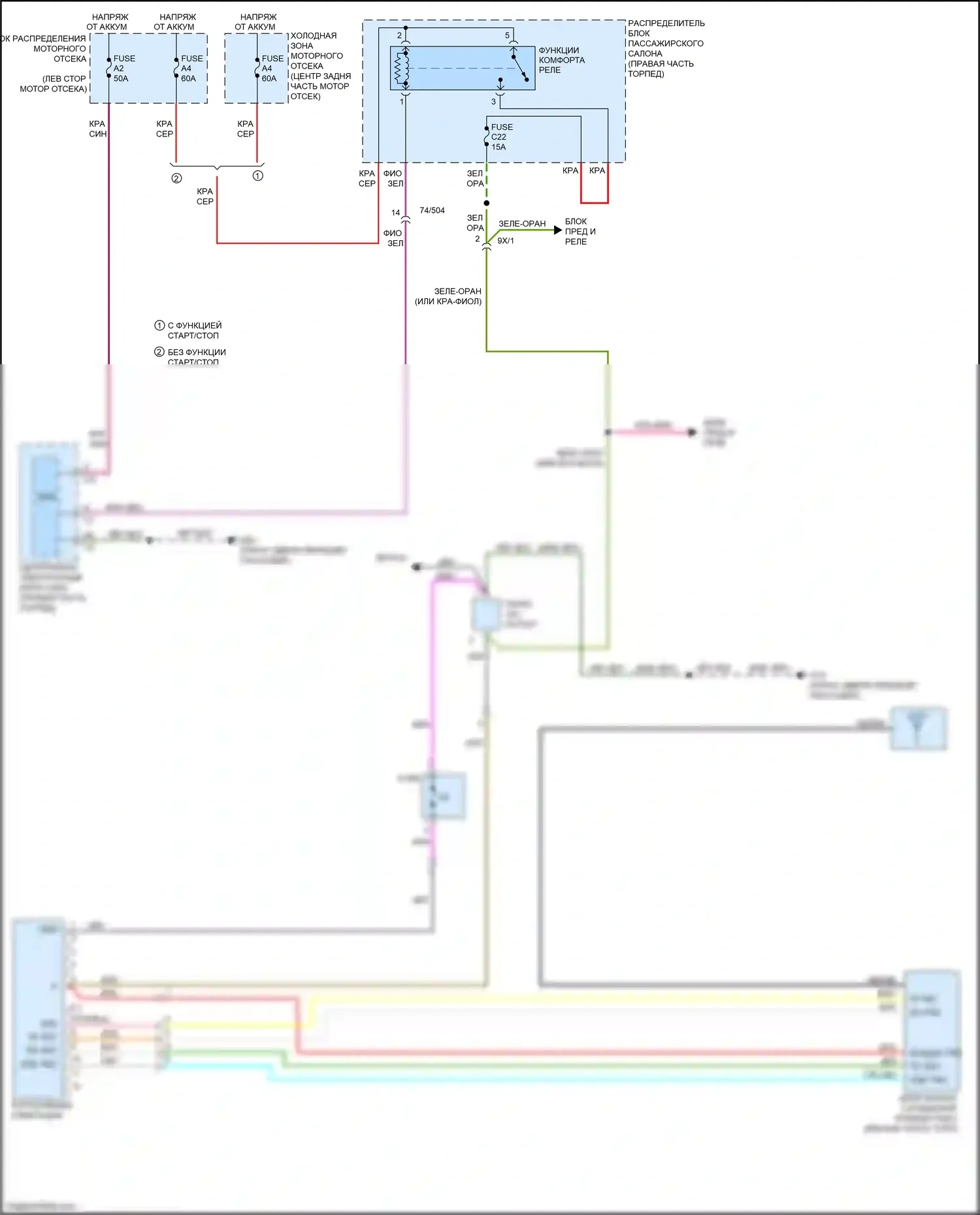S60 Volvo II рестайлинг (2013-2018): Электросхема навигации 