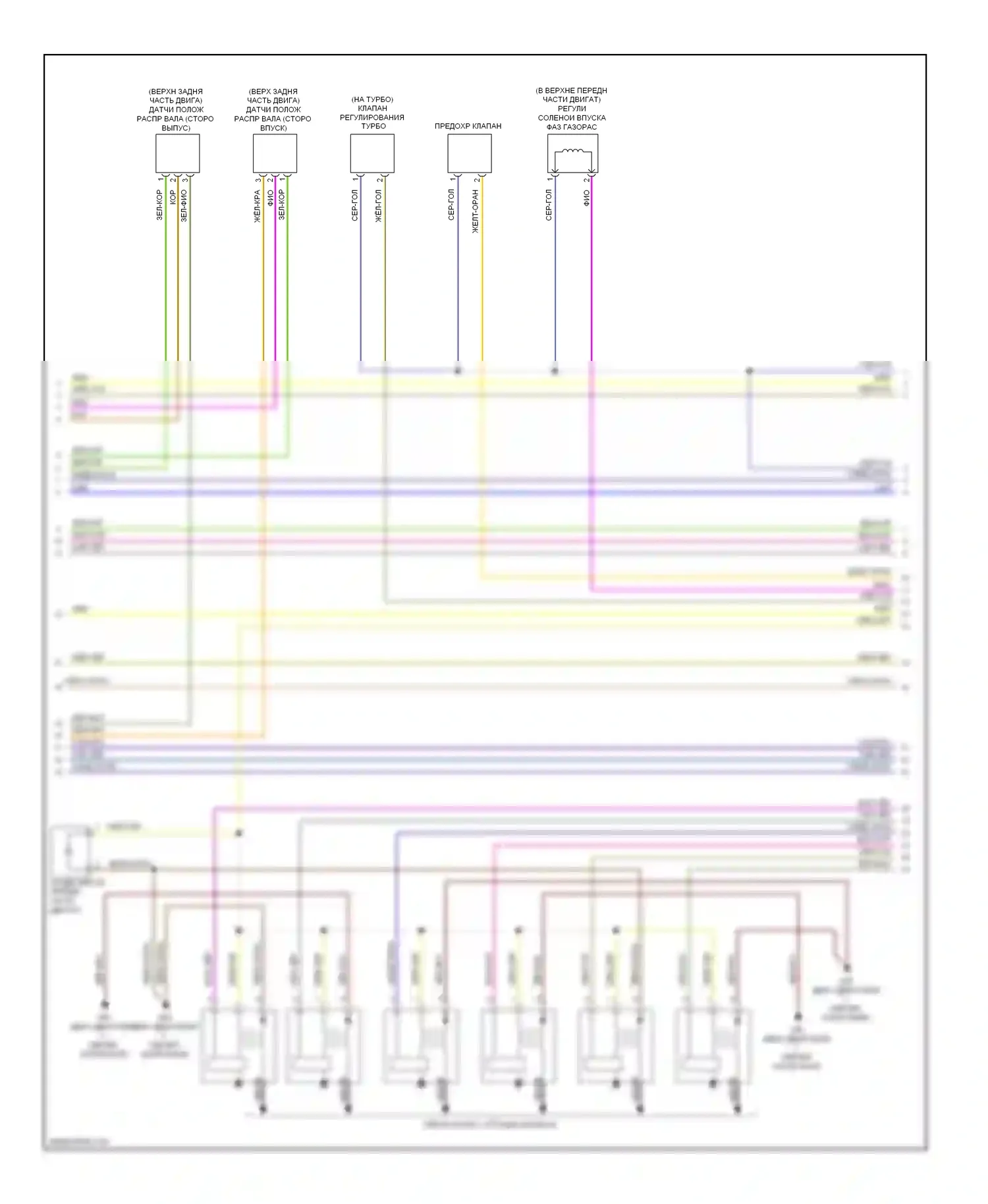 S60 Volvo II (2010-2013): Электросхема двигателя 3,0л турбо (2 из 5) 