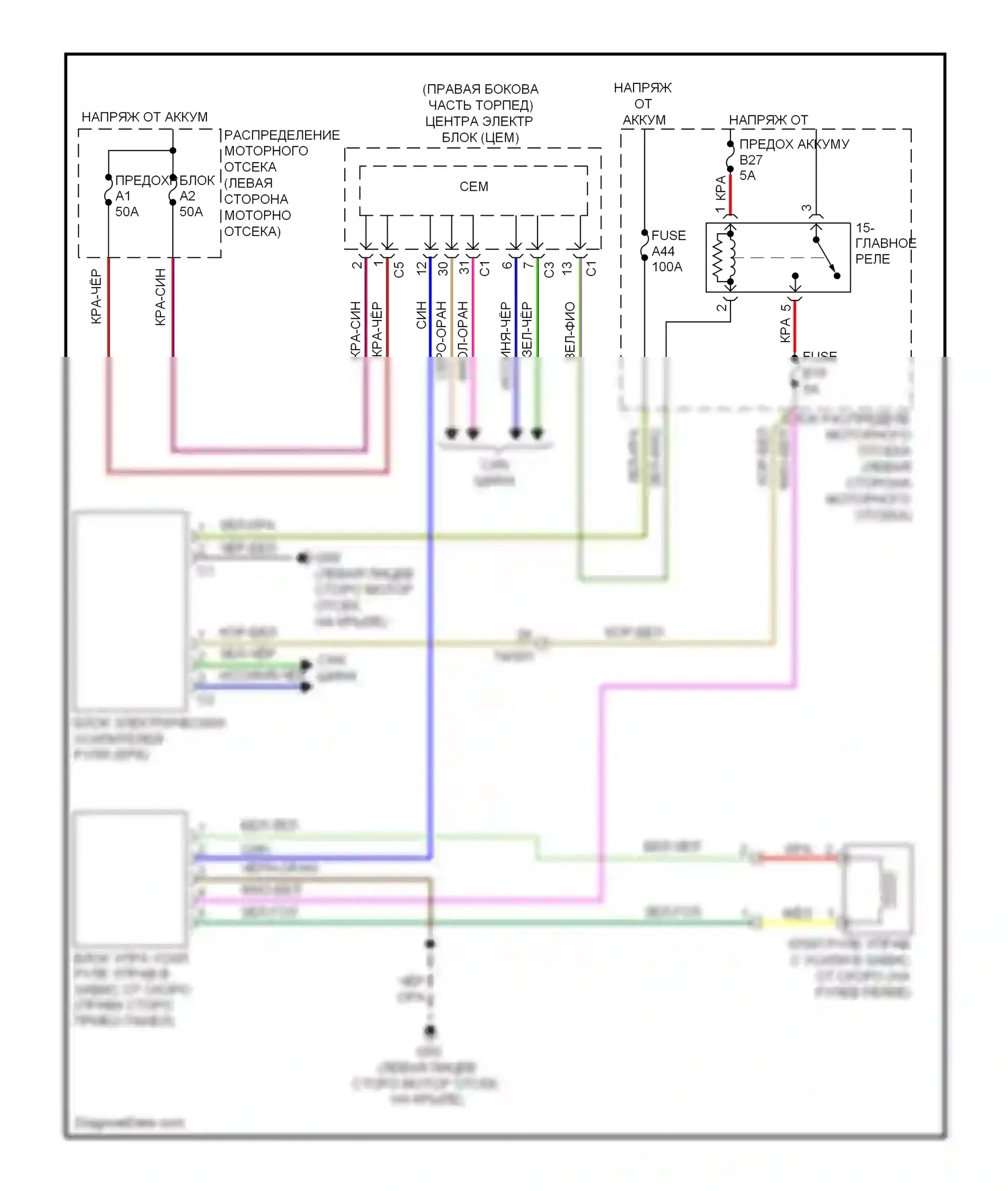 S60 Volvo II (2010-2013): Электросхема электроусилителя руля 