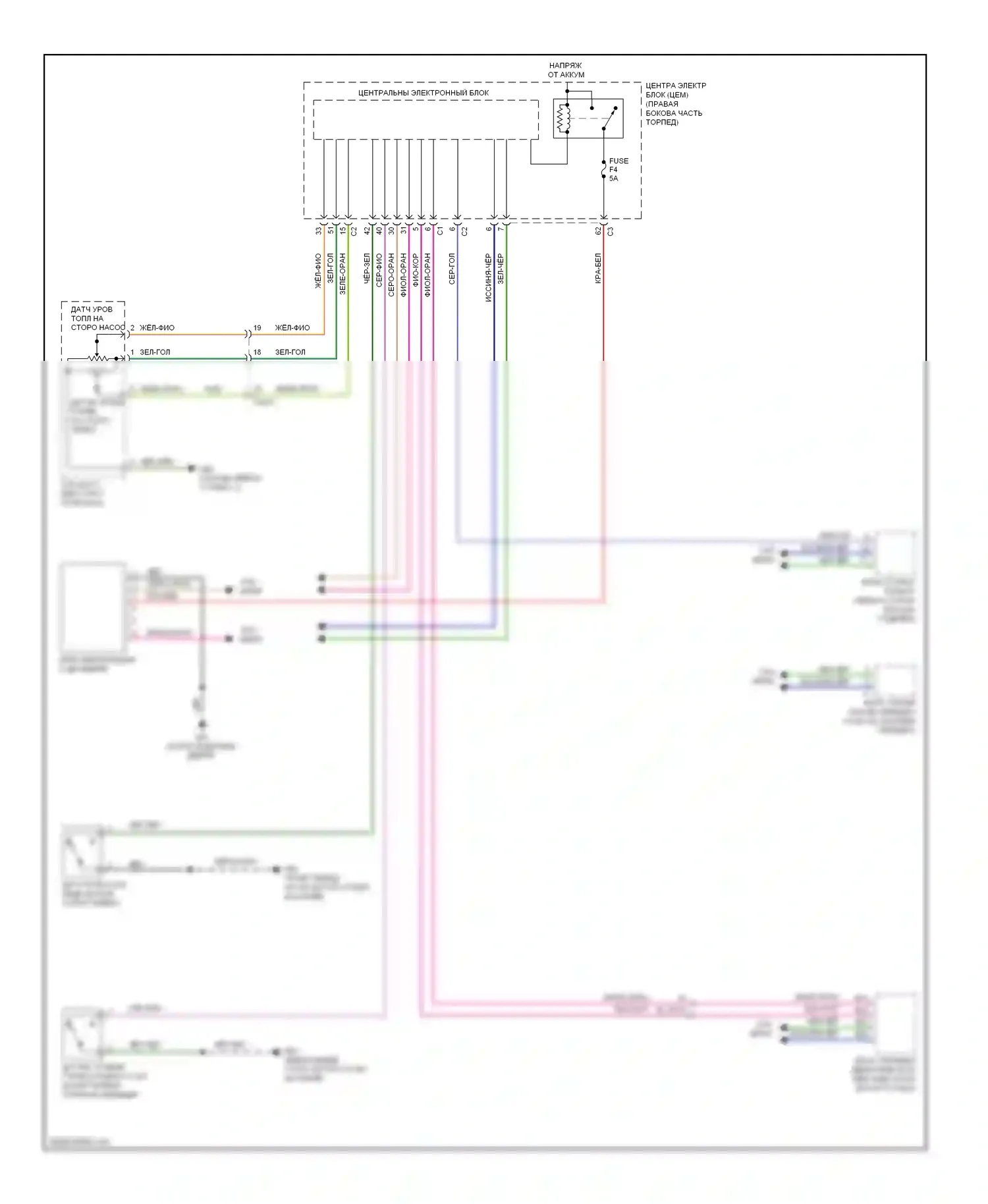 S60 Volvo II (2010-2013): Электросхема системы информации о водителе 