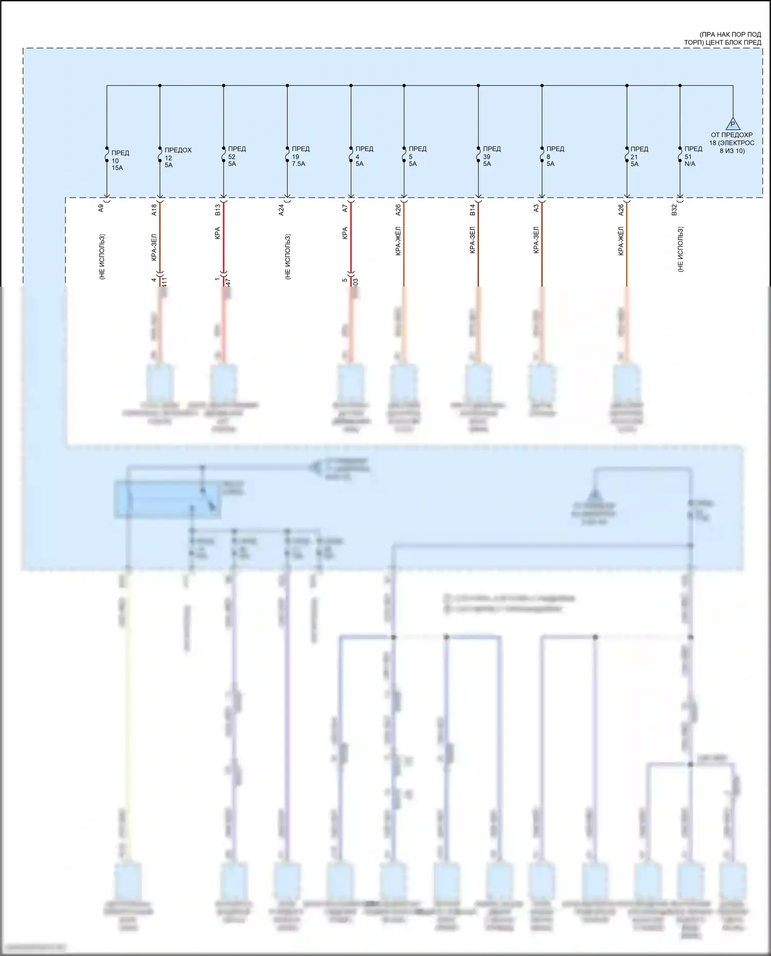 S60 Volvo III (2018-2024): Электросхема блока предохранителей реле (9 из 10) 