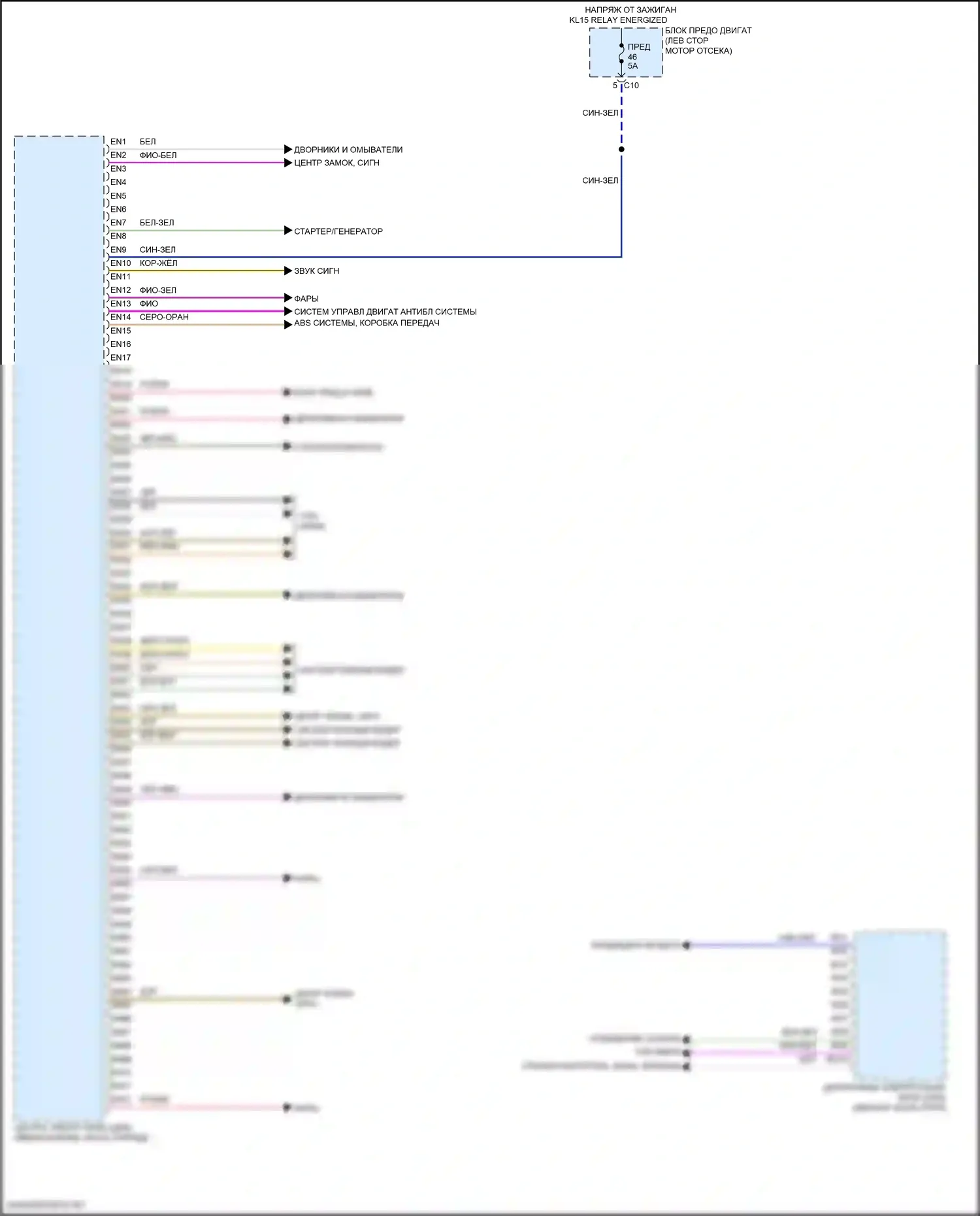 S60 Volvo III (2018-2024): Электросхема блоков управления кузовом (2 из 2) 