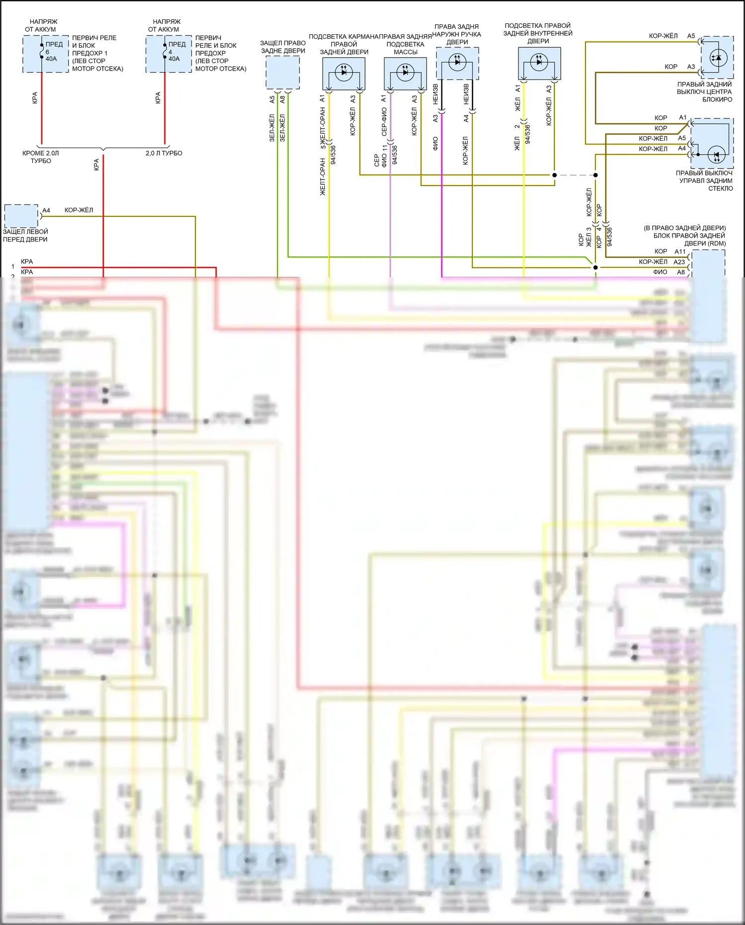 S60 Volvo III (2018-2024): Электросхема подсветки приборной панели (3 из 3) 