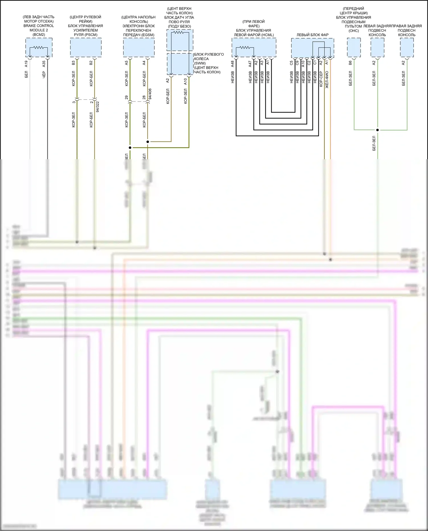 S90 Volvo II рестайлинг (2020-2024): Can шина электросхема, за исключением гибридной (4 из 5) 