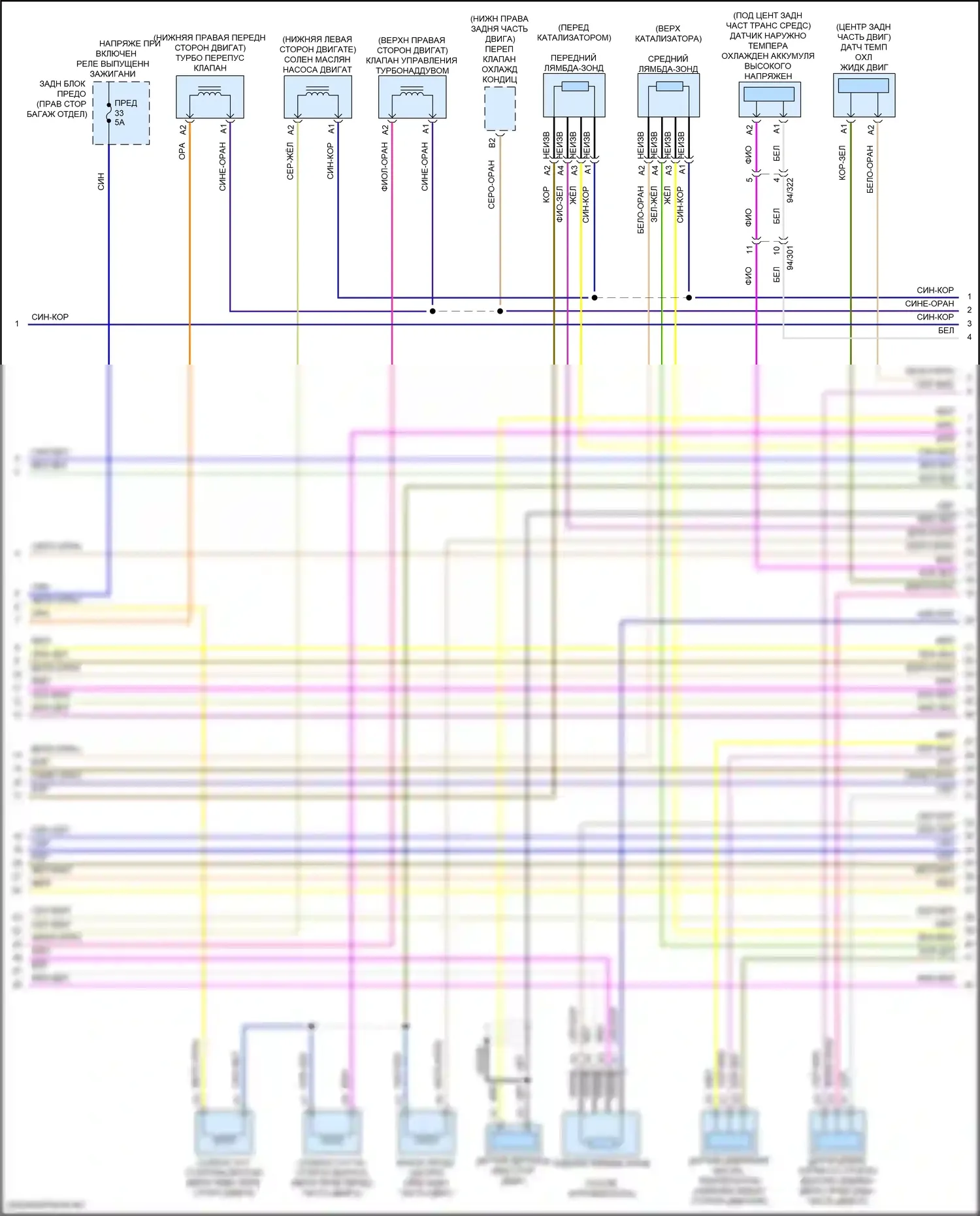 S90 Volvo II рестайлинг (2020-2024): Электросхема двигателя 2.0л турбонаддув гибрид (8 из 9) 